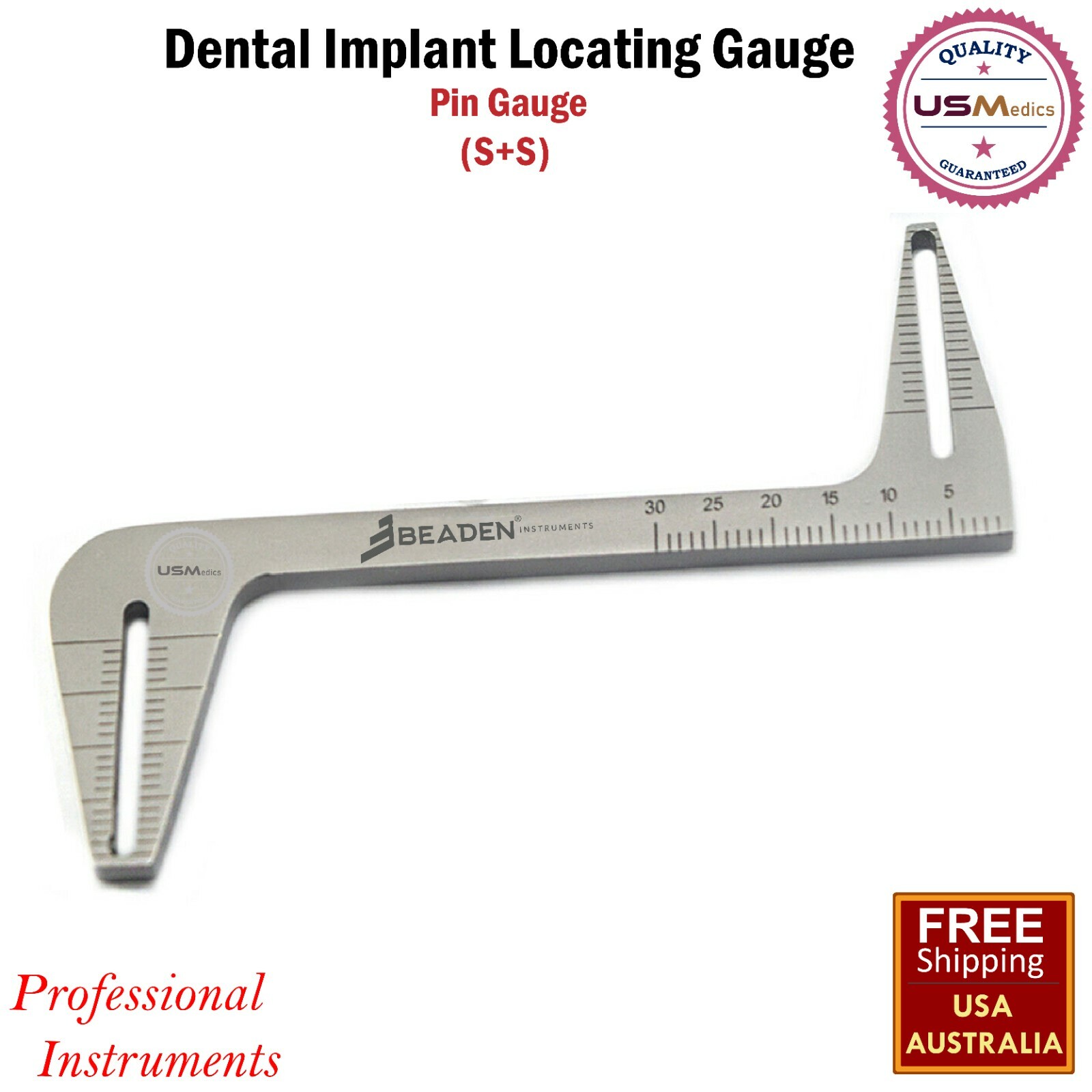 Dental Surgical Implant Locating Guide Pin Gauge Surgical Drilling Guide Locator