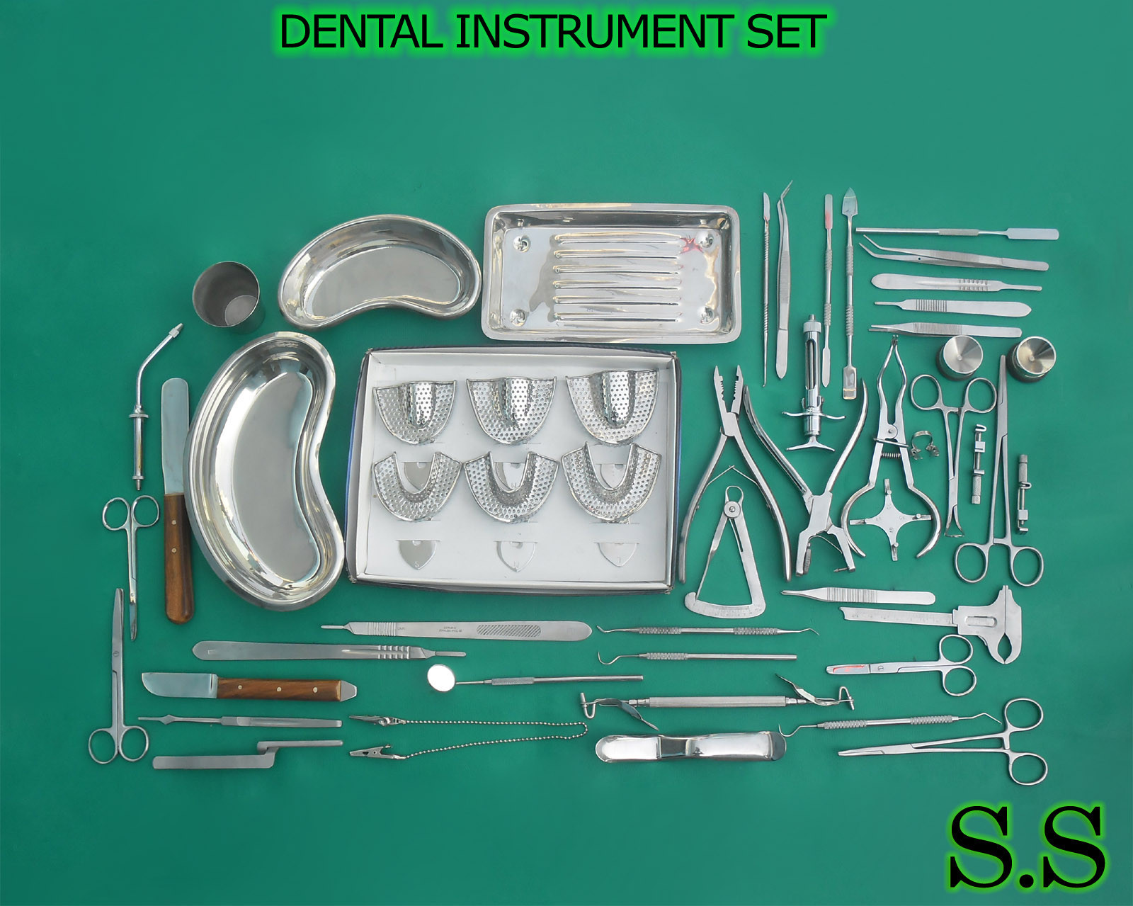 DENTAL INSTRUMENT SET EXCELLENT QUALITY 726 PIECE (ALL MAJOR DENTAL DN-588