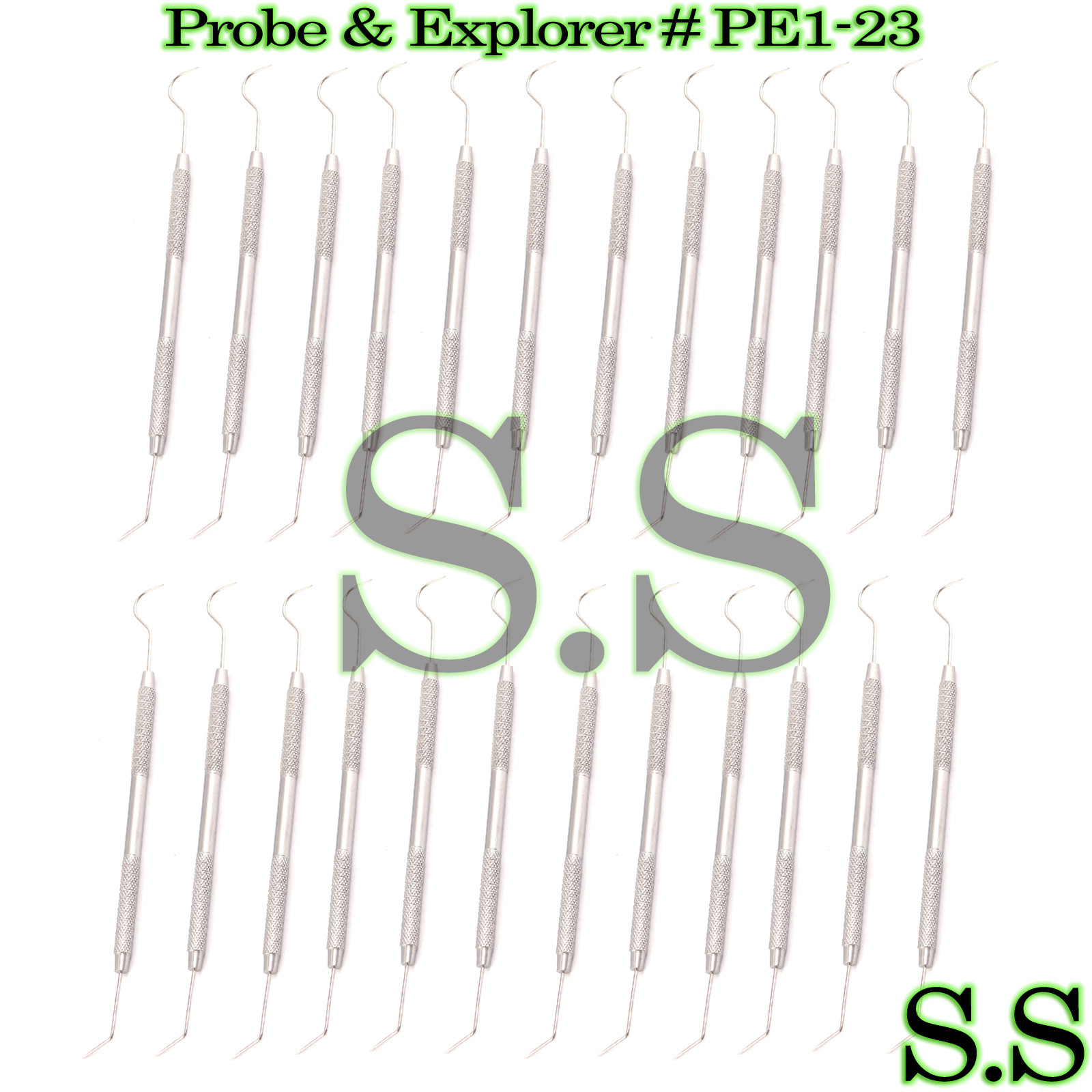 25 Probe Explorer # PE1-23 Dental Surgical Instruments