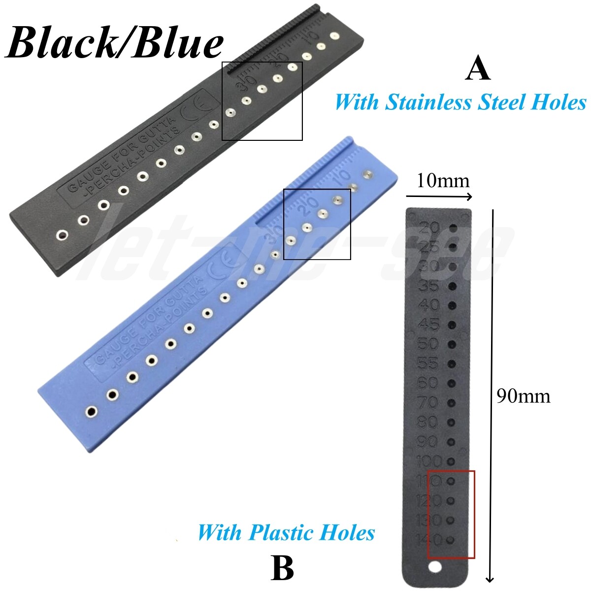 1Pc Dental Endodontic Gutta Percha Points Measure Scale Gauge Measuring Ruler