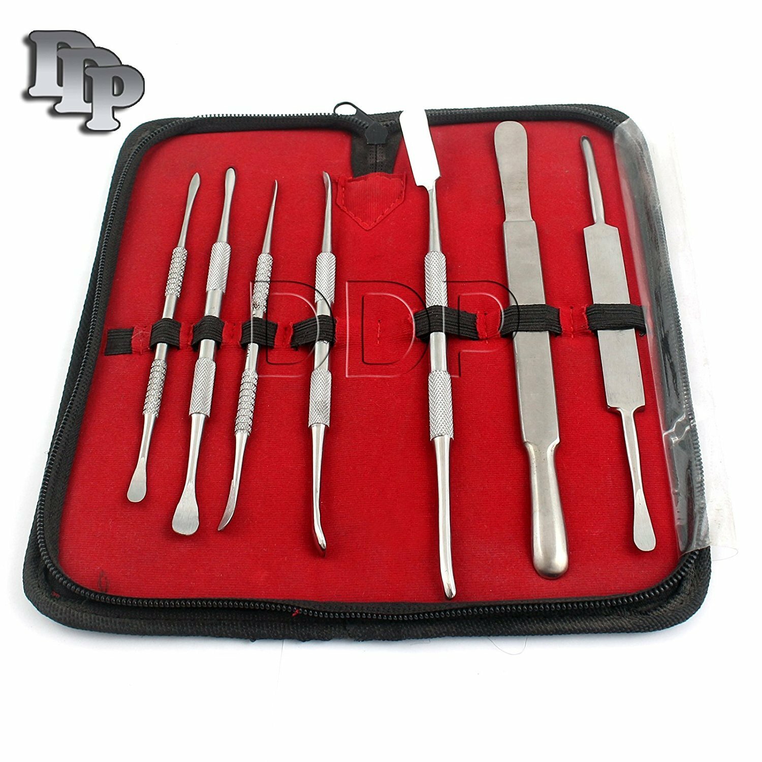 7 Pcs Spatula Wax & Clay Sculpting Tool Set With Leather Case