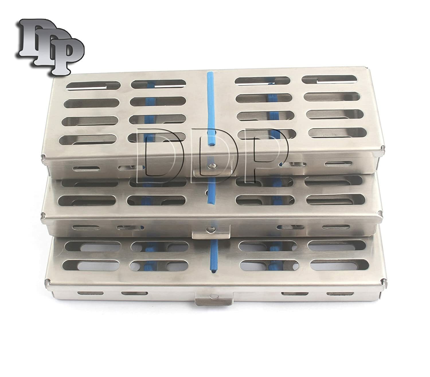 9 Pcs Dental Sterilization Cassette Tray Box For 10x7x5 Instruments