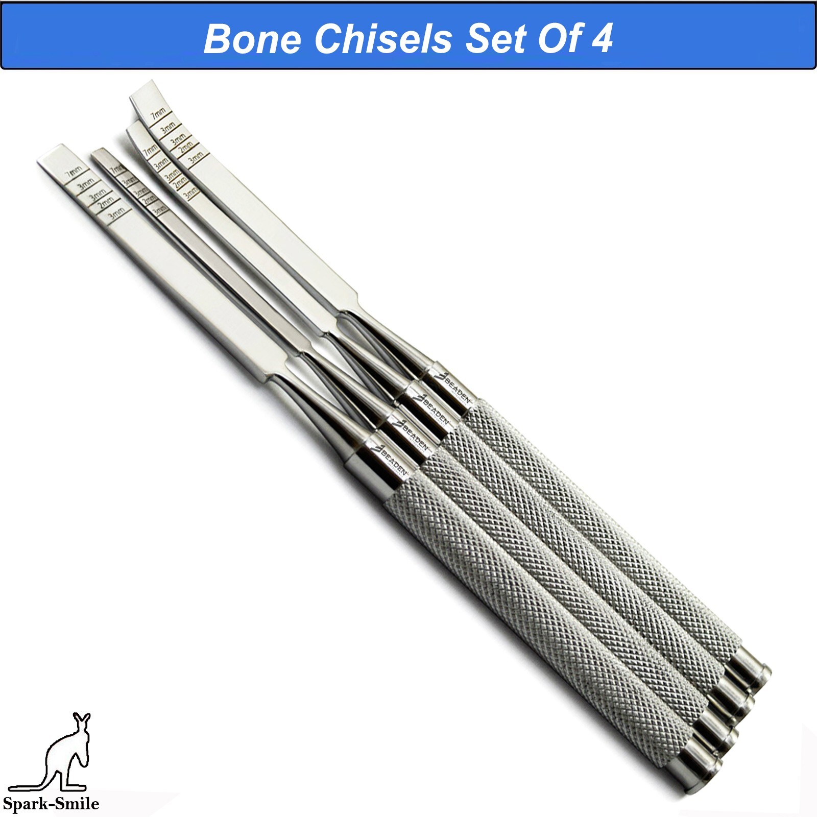 Dental Bone Extraction Chisel Implant Ridge Splitting Straight,Curved Tools Set