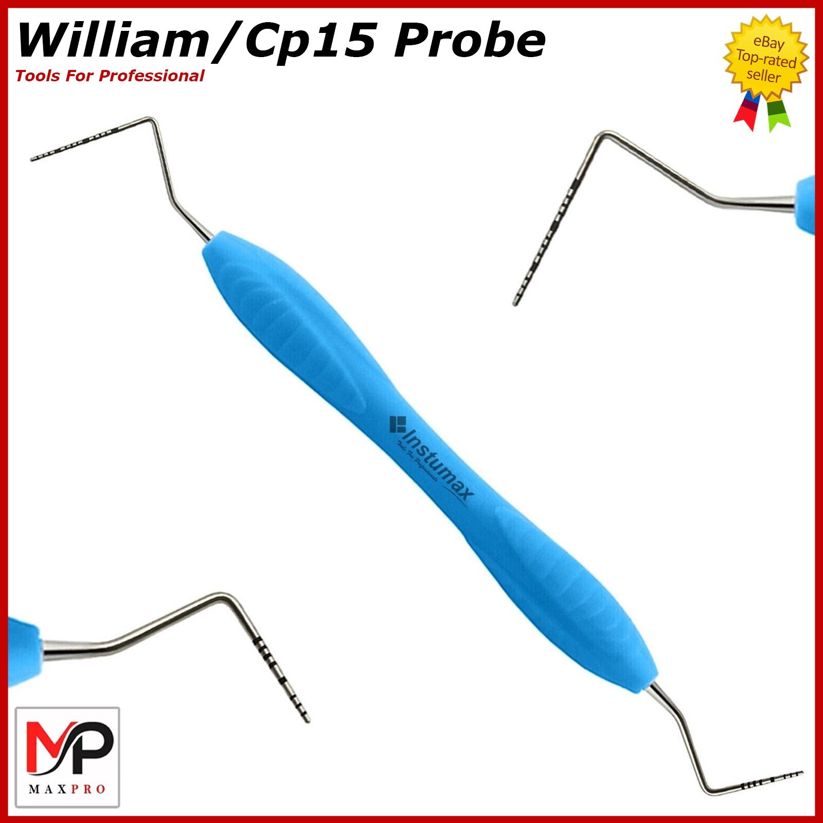 Dental Explorer Williams Probe UNC 15 Color Marking Diagnostic Double Ended Tool