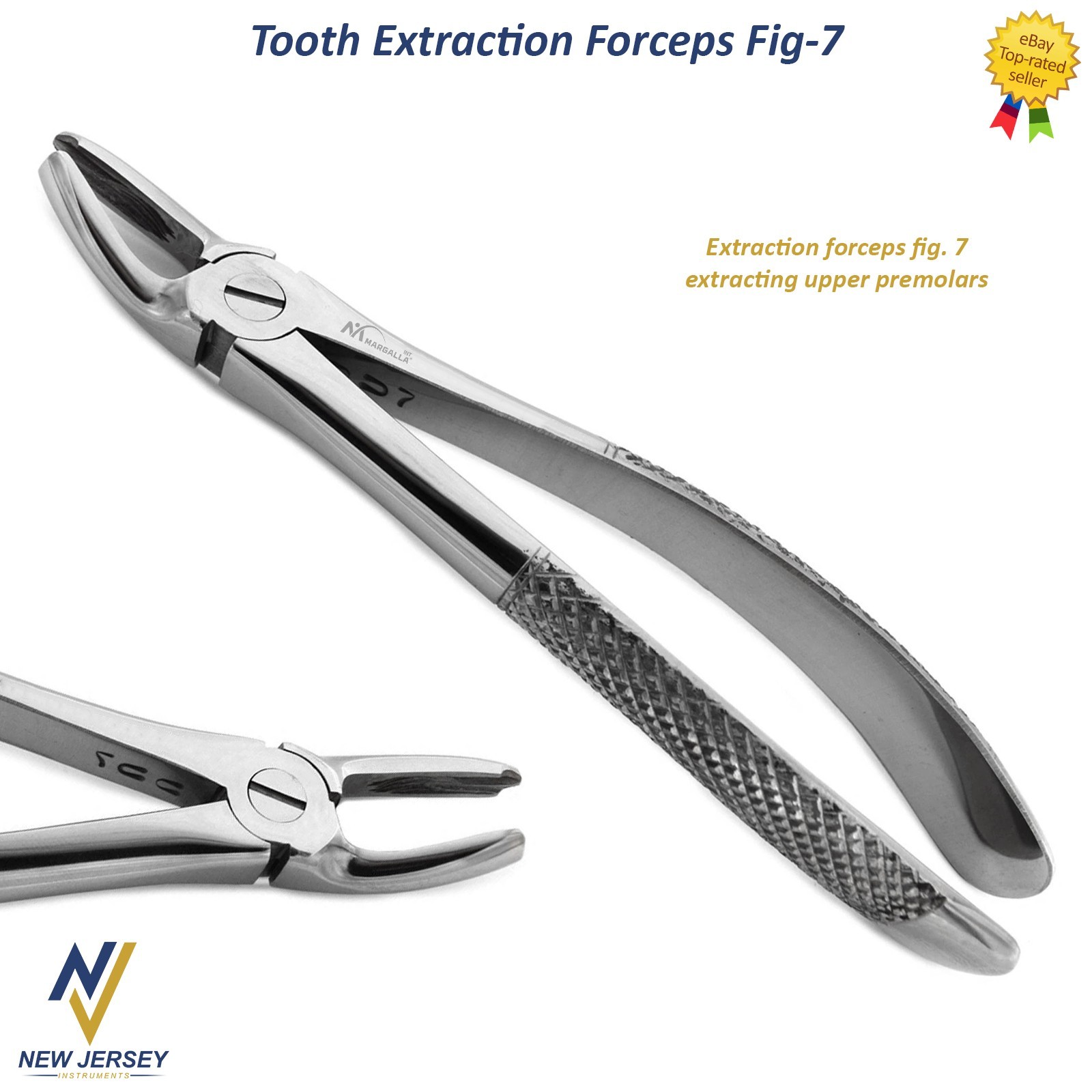 Surgical fig 7 Tooth Extraction Forceps Upper Pre-Molars Extracting Instruments