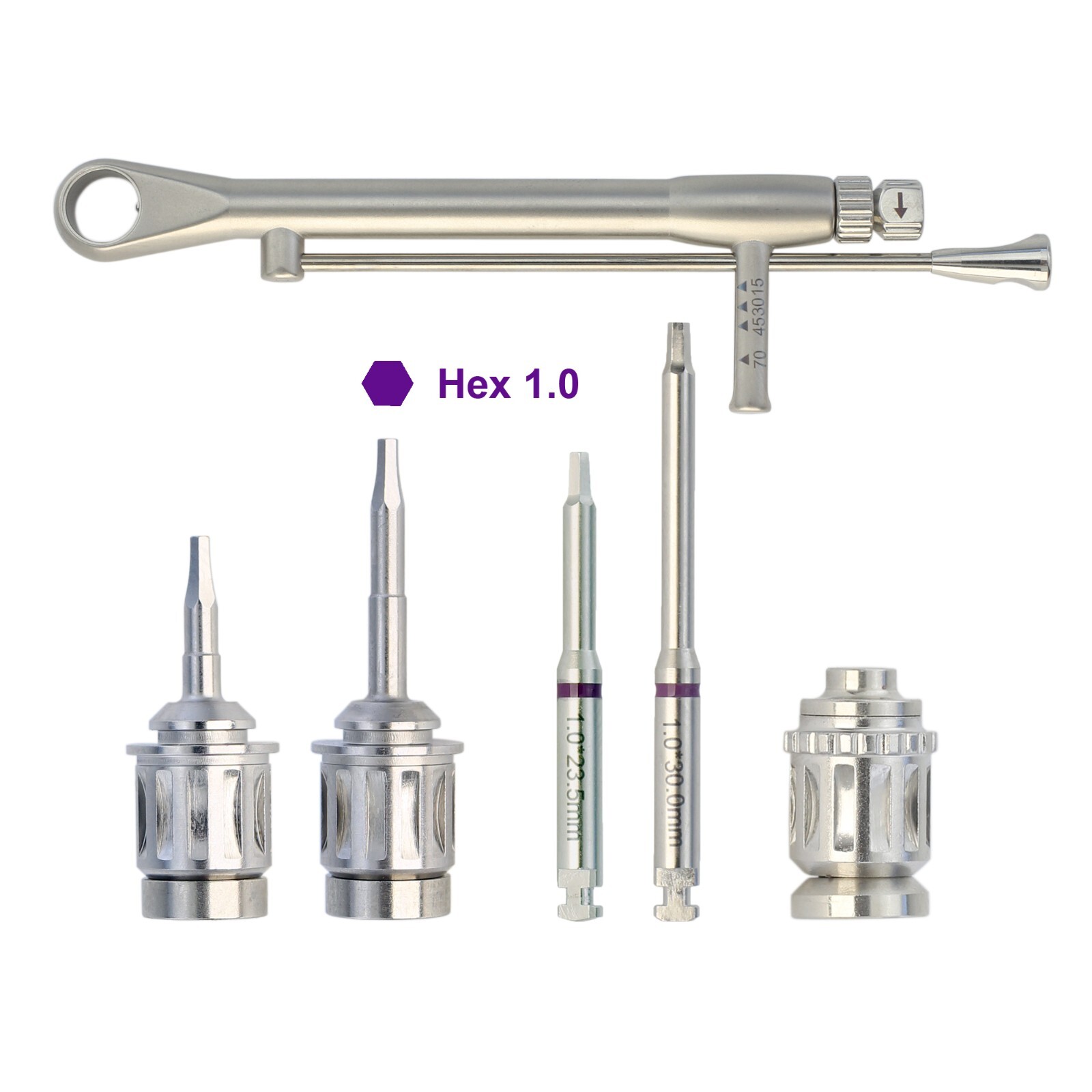 Dental Implant Ankylos Screwdrivers Hex 1.0 Driver Manual Torque Wrench Adapter