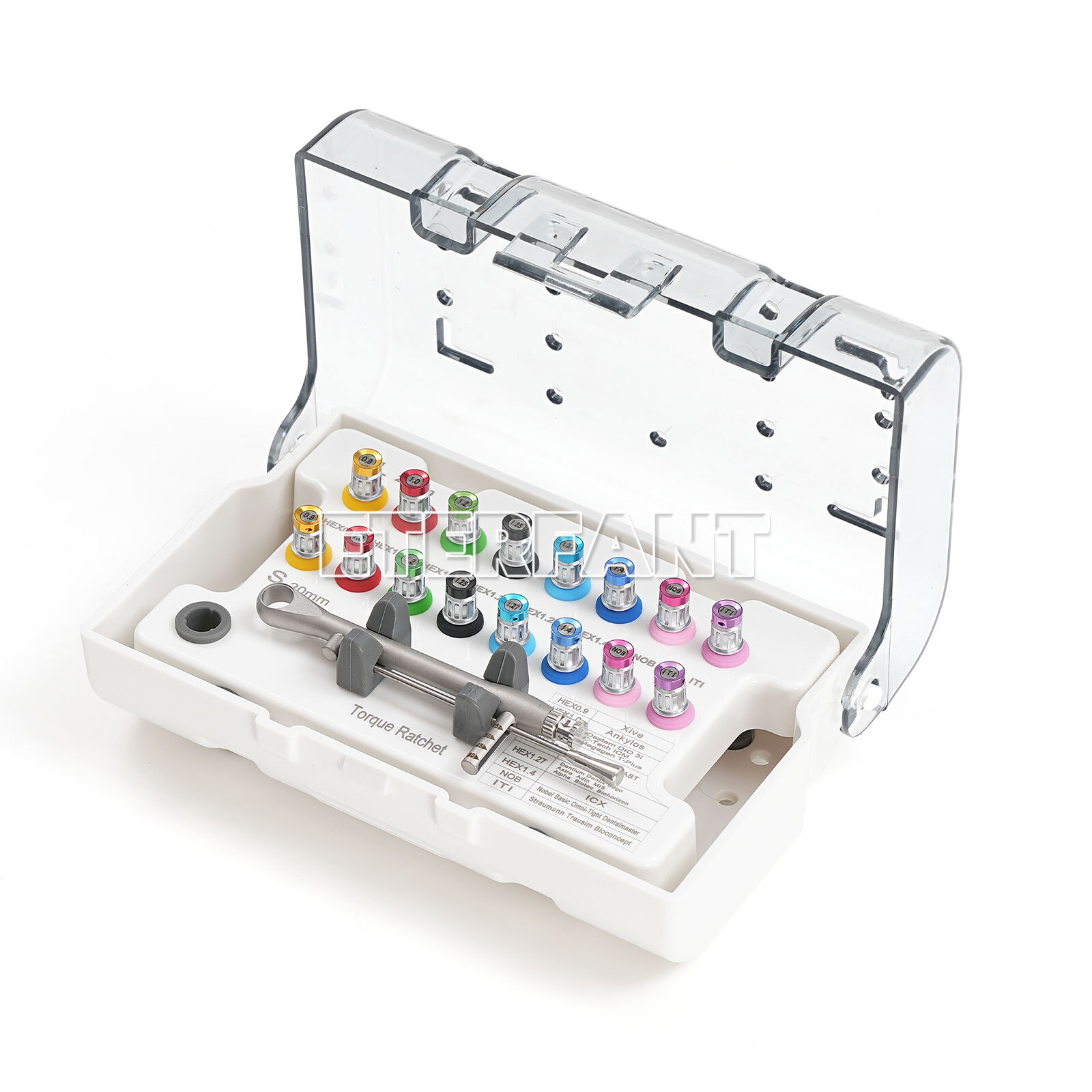 Dental Implant Surgical Kit Complete Set with Torque Ratchet & Universal Drivers