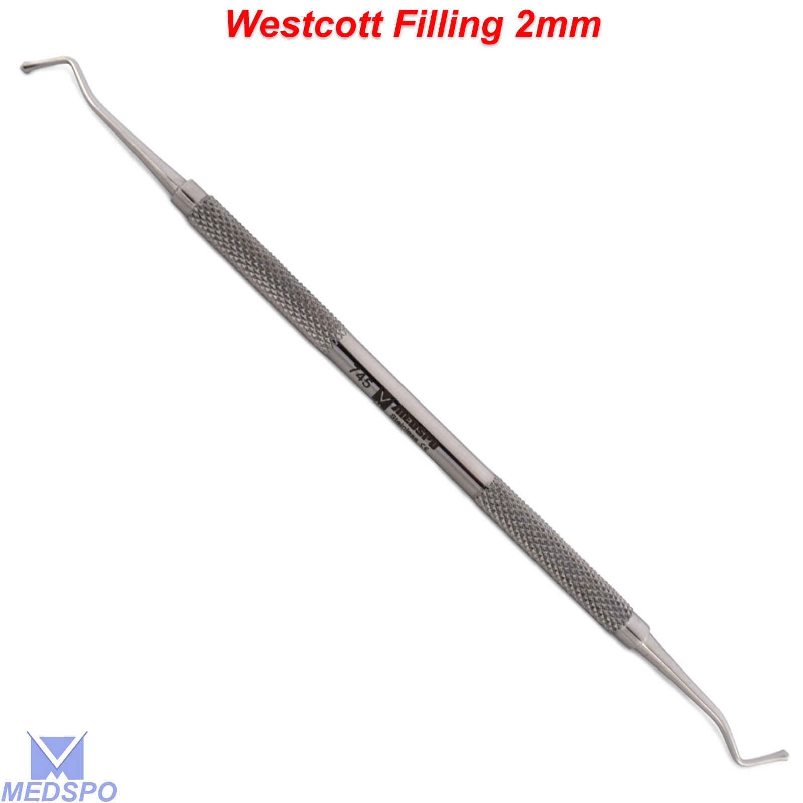 Dental Flat Plastic Filling Instruments Westcott 745 & 746 Amalgam Restorative