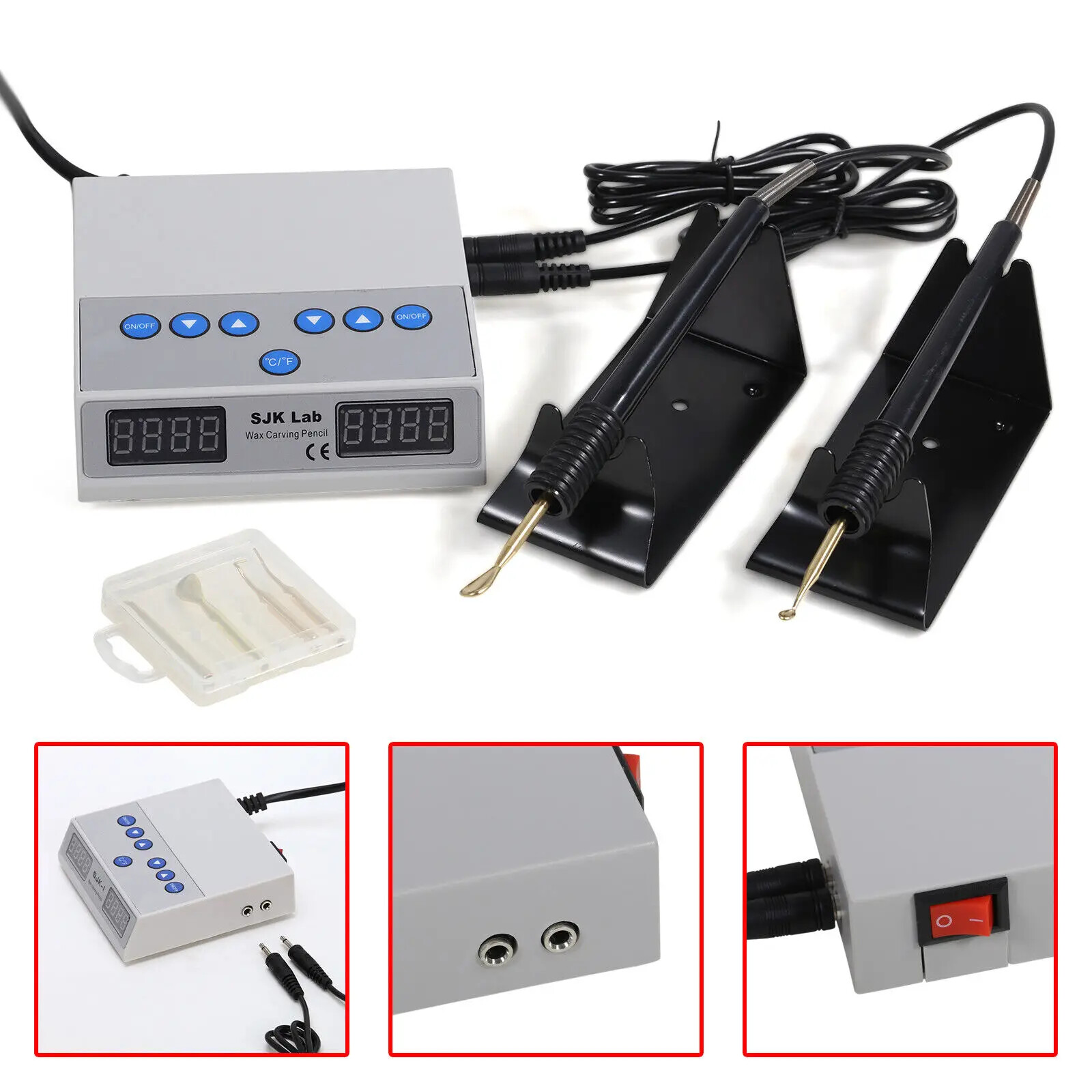 Dental Electric Wax Waxer Carver Contains Double Carving Pen Carving Wax Knife