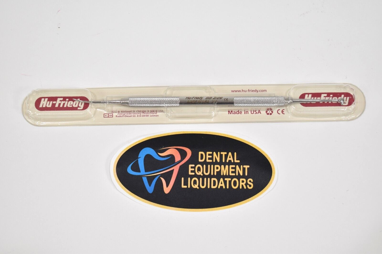 Hu-Friedy Ball Burnisher BB 2/29 Double End w/Standard Handles Brand New Sealed