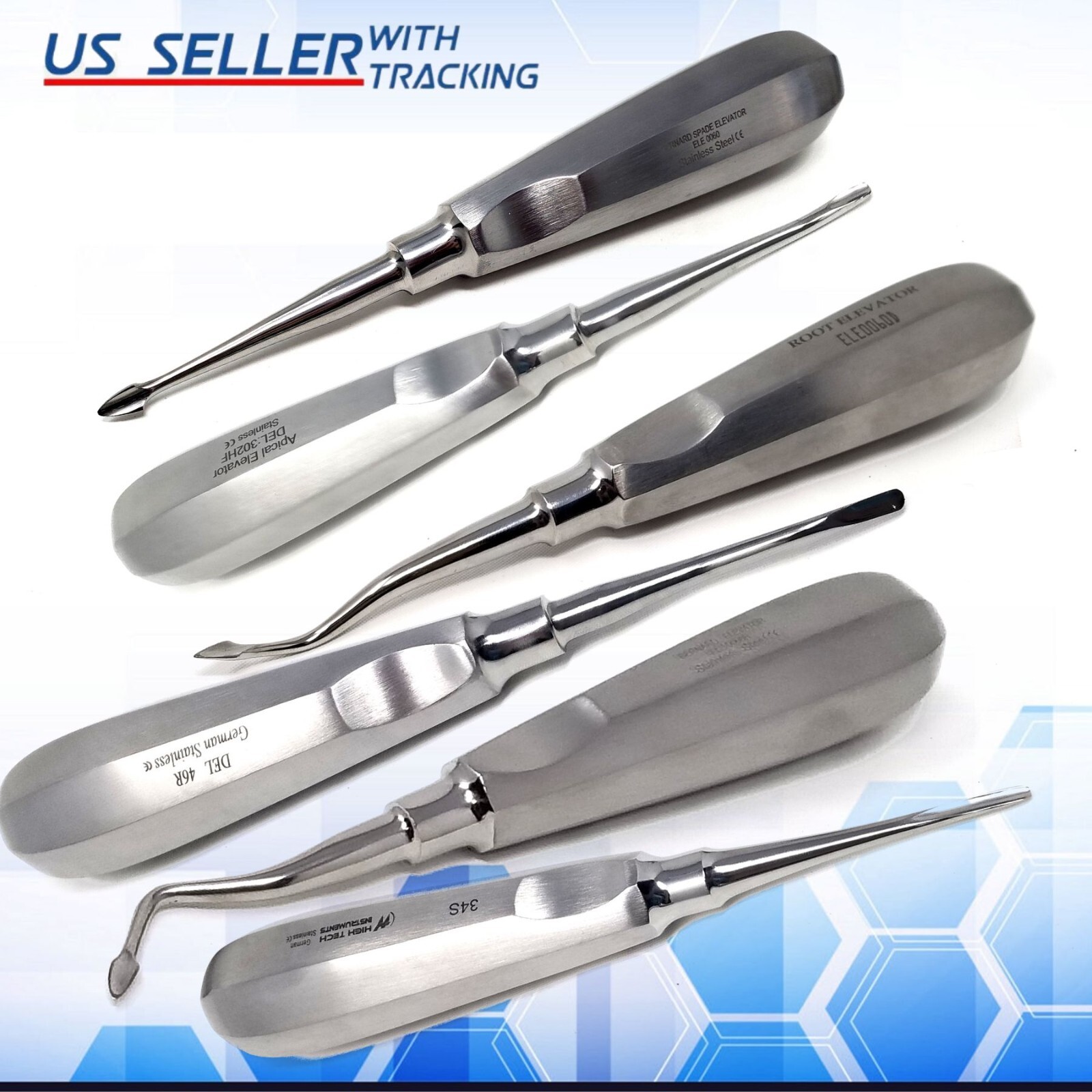 Apical Root Dental Elevators Surgical Dental Instruments