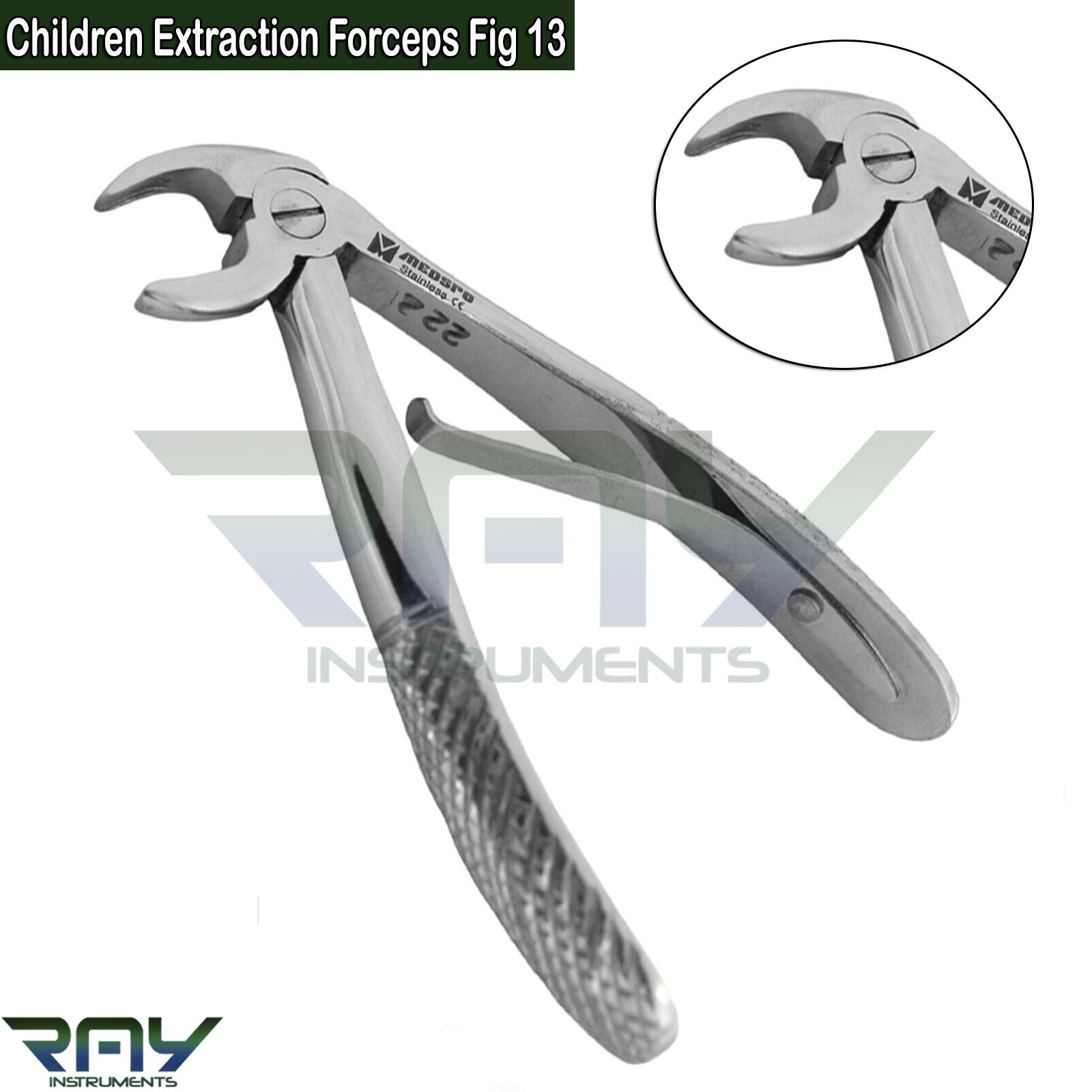 7 Pcs Children Tooth Extracting Forceps Upper Lower Premolars Dental Instruments