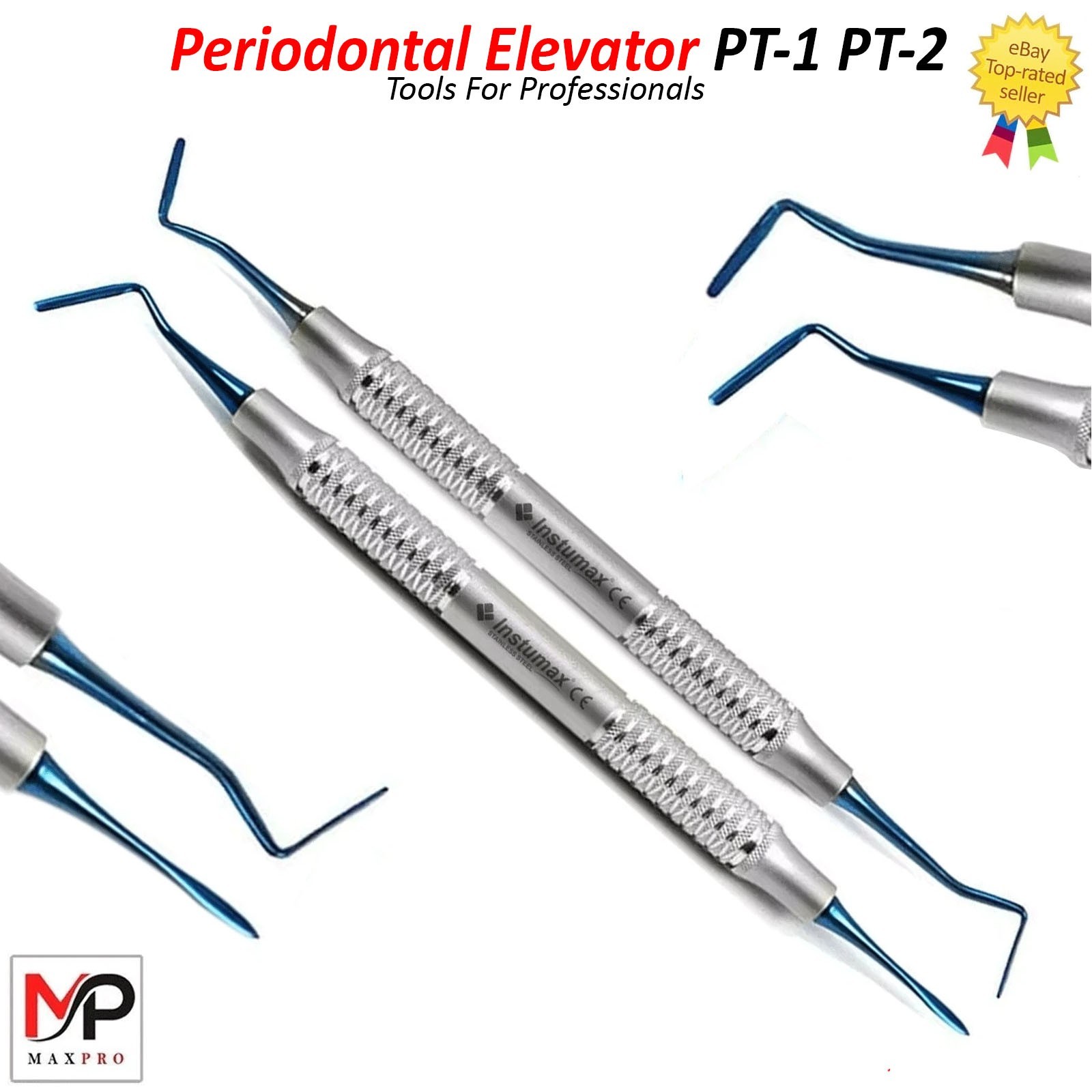 Dental PDL Luxating Root Elevators Set of 7 Precise Periotomes Tips Titanium Lab