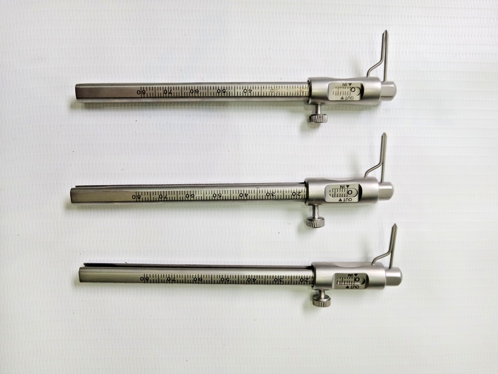 Set of 3 New 0-80 Micro Boley Gage Teeth Measurement Orthodontic Tool