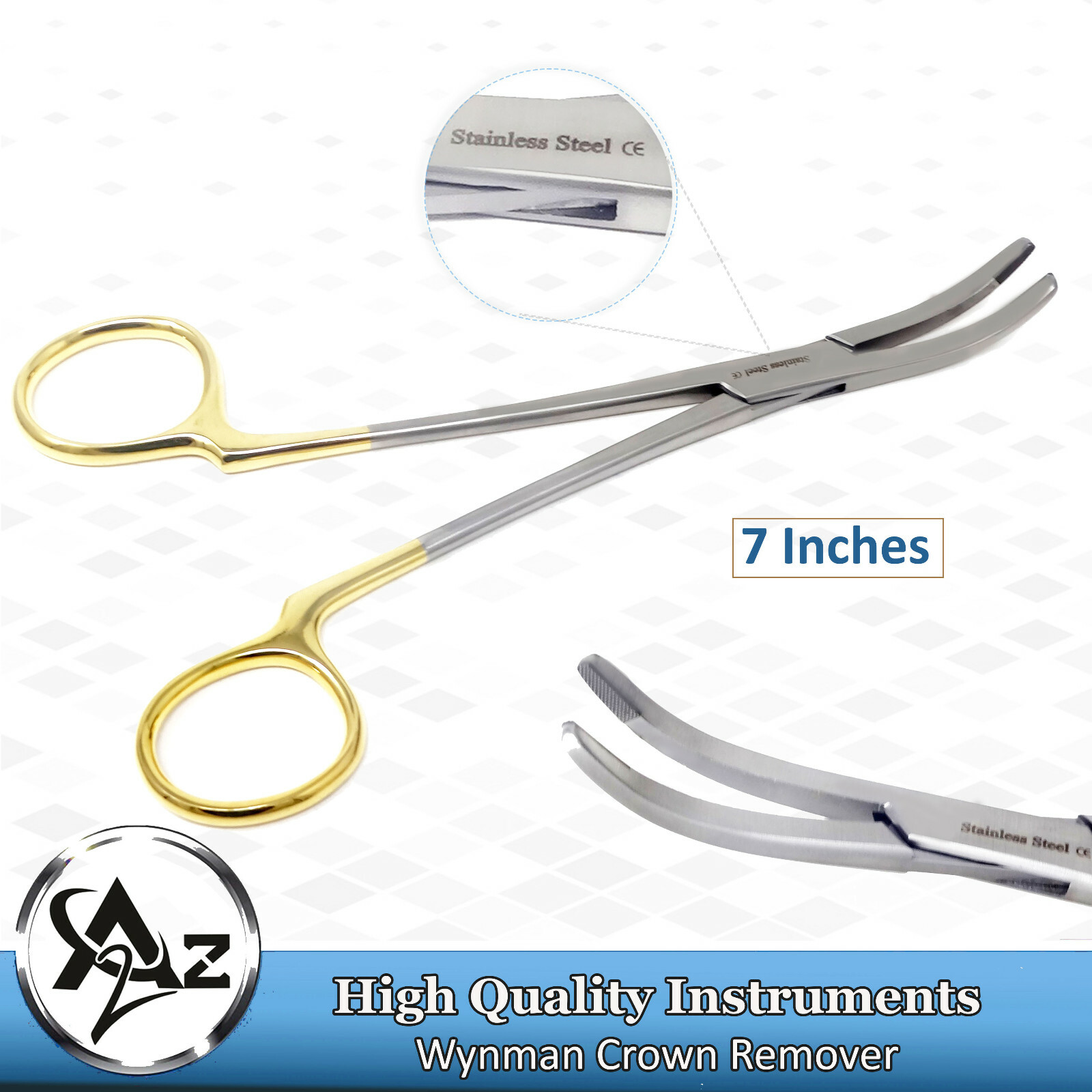 Premium TC Wynman Crown Gripper/Remover Dental Forceps 7” Surgical Instruments