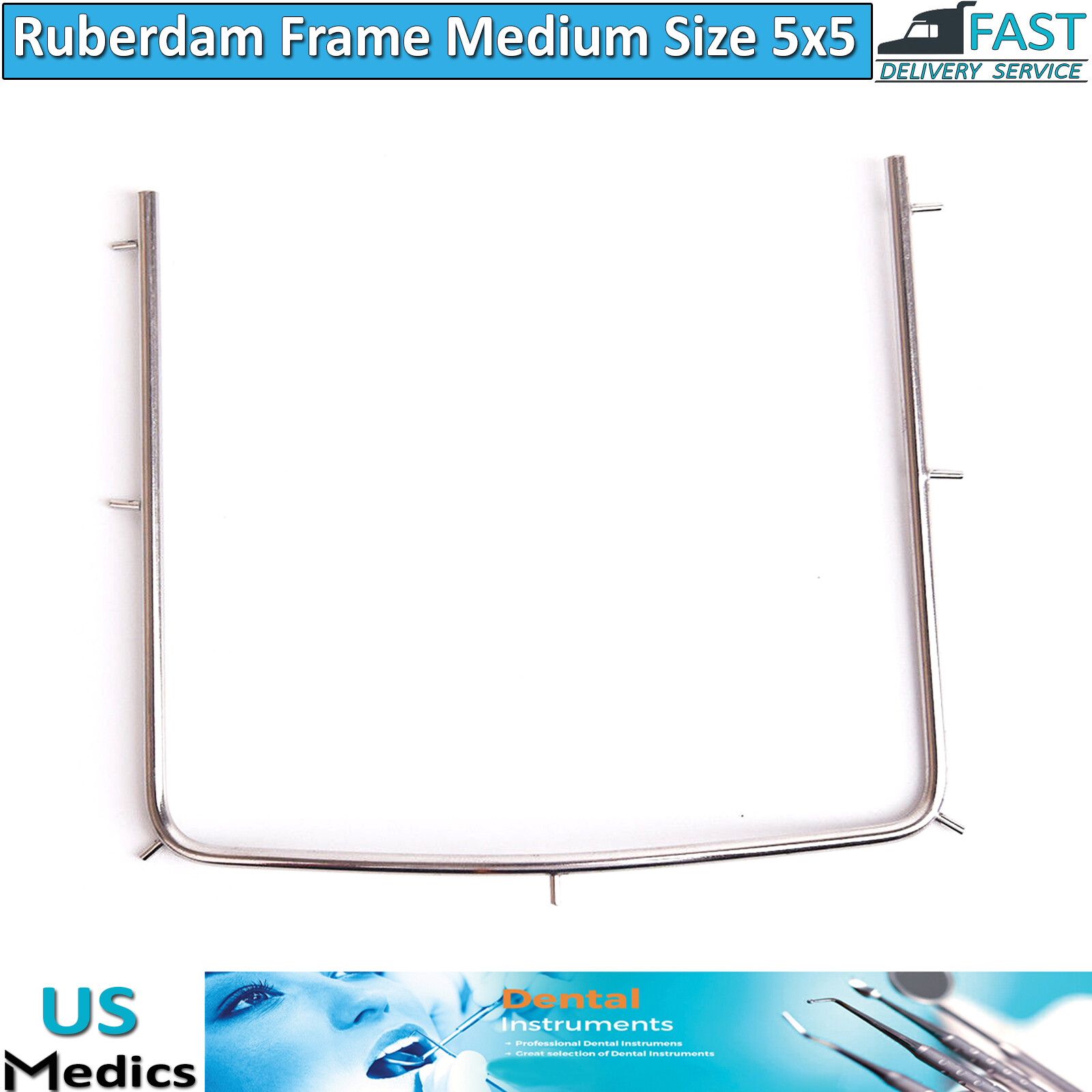 Rubber Dam Frames Medium Size isolate operative tooth teeth Dam Holdings Beaden