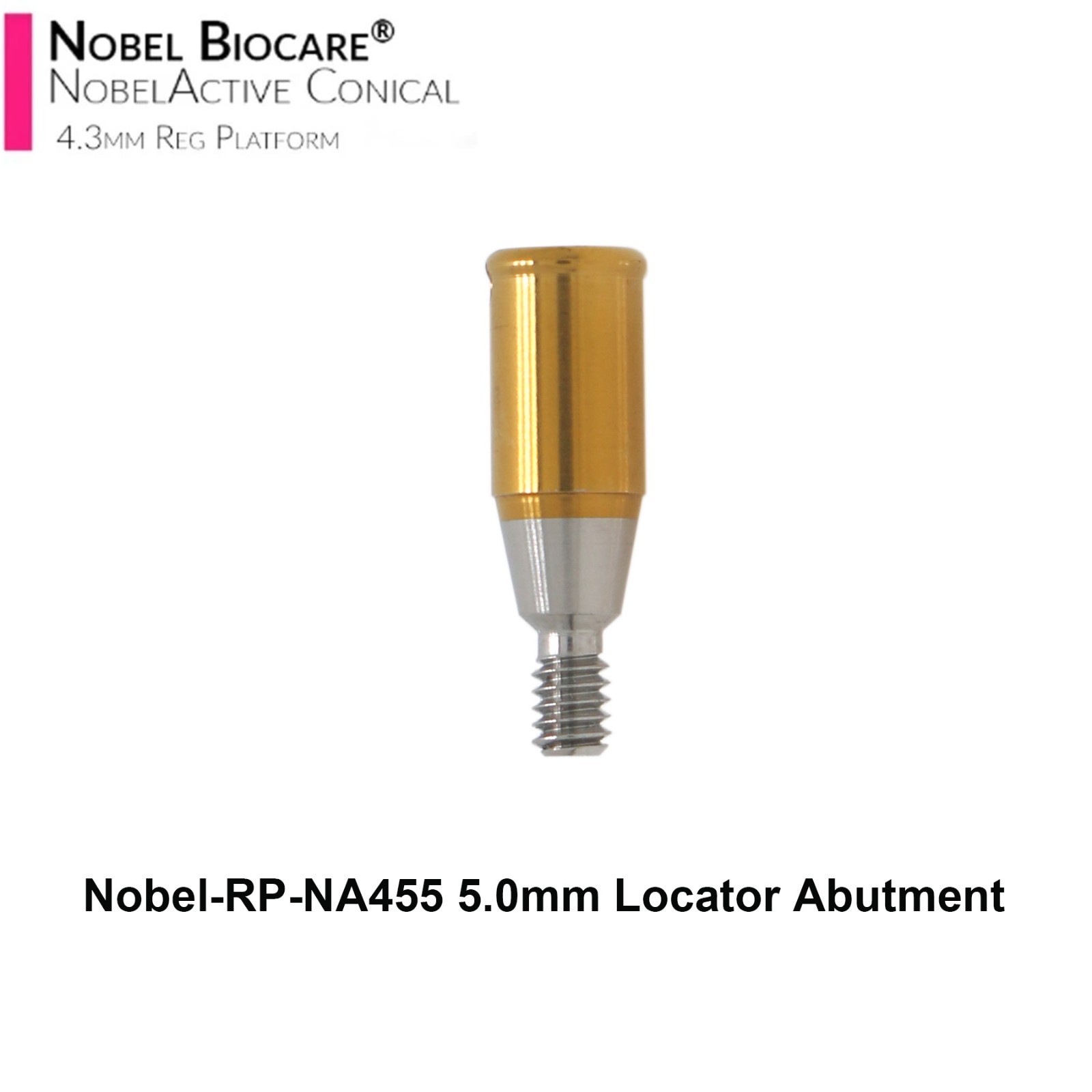 Dental Locator Anchor for NOBEL NobelActive Conical Connection NP & RP AH=1-5mm
