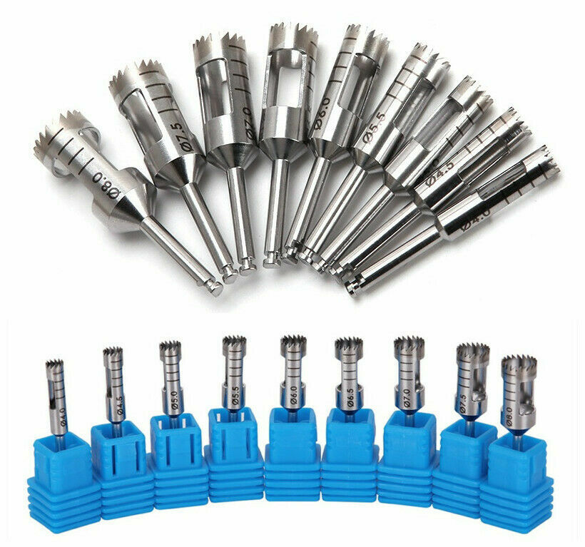 Dental Cutting Trephine Barbed Drill Sharp Bur Planting High Quality