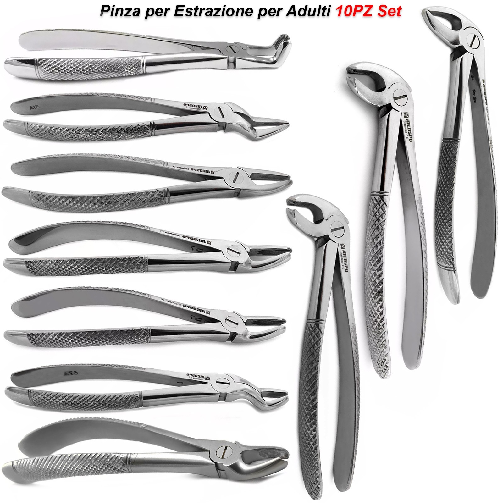Dental Extraction Pliers mod. European Tooth Removal Surgical Pliers