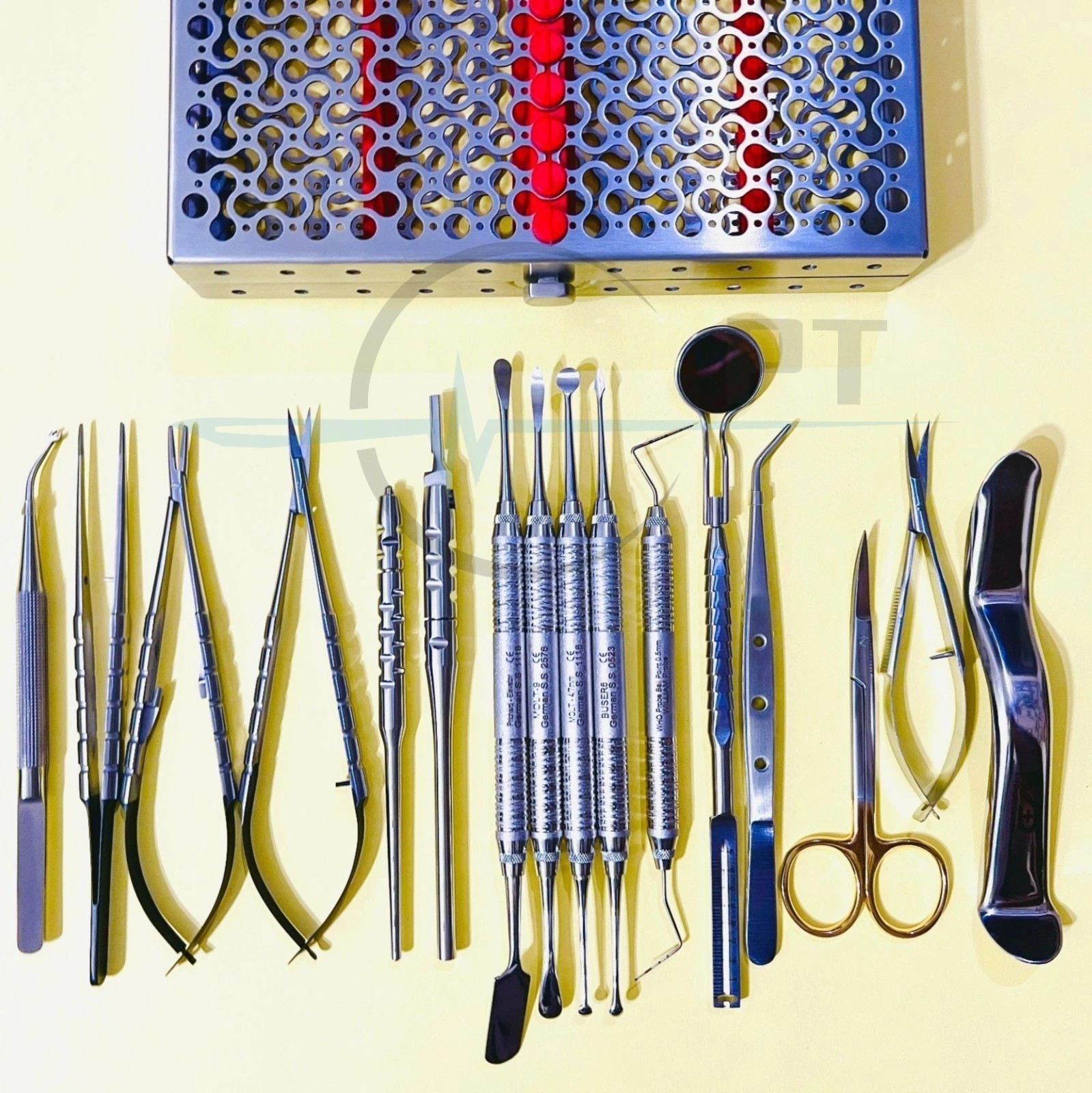 Micro Periodontal Oral Surgery Kit Dental Surgical Instruments Set with Box