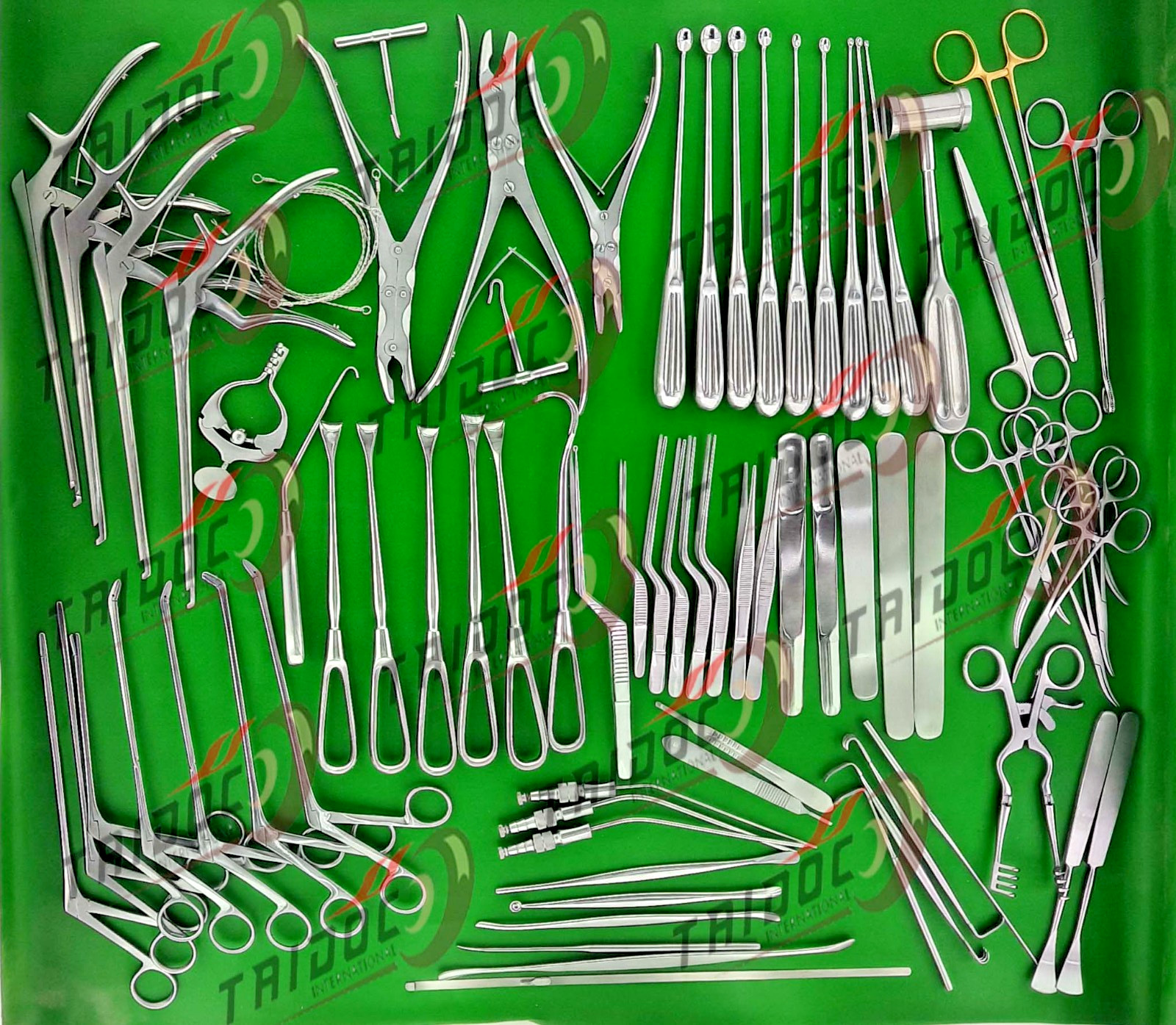 78 Pcs Set Basic Craniotomy & Laminectomy Surgical Orthopedic Spinal Instruments