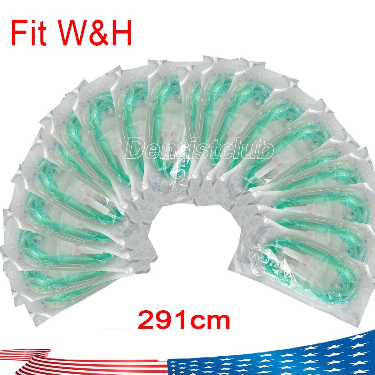 100X Dental Surgical Implant Irrigation Tubing Pipes for Handpiece Motor 291cm