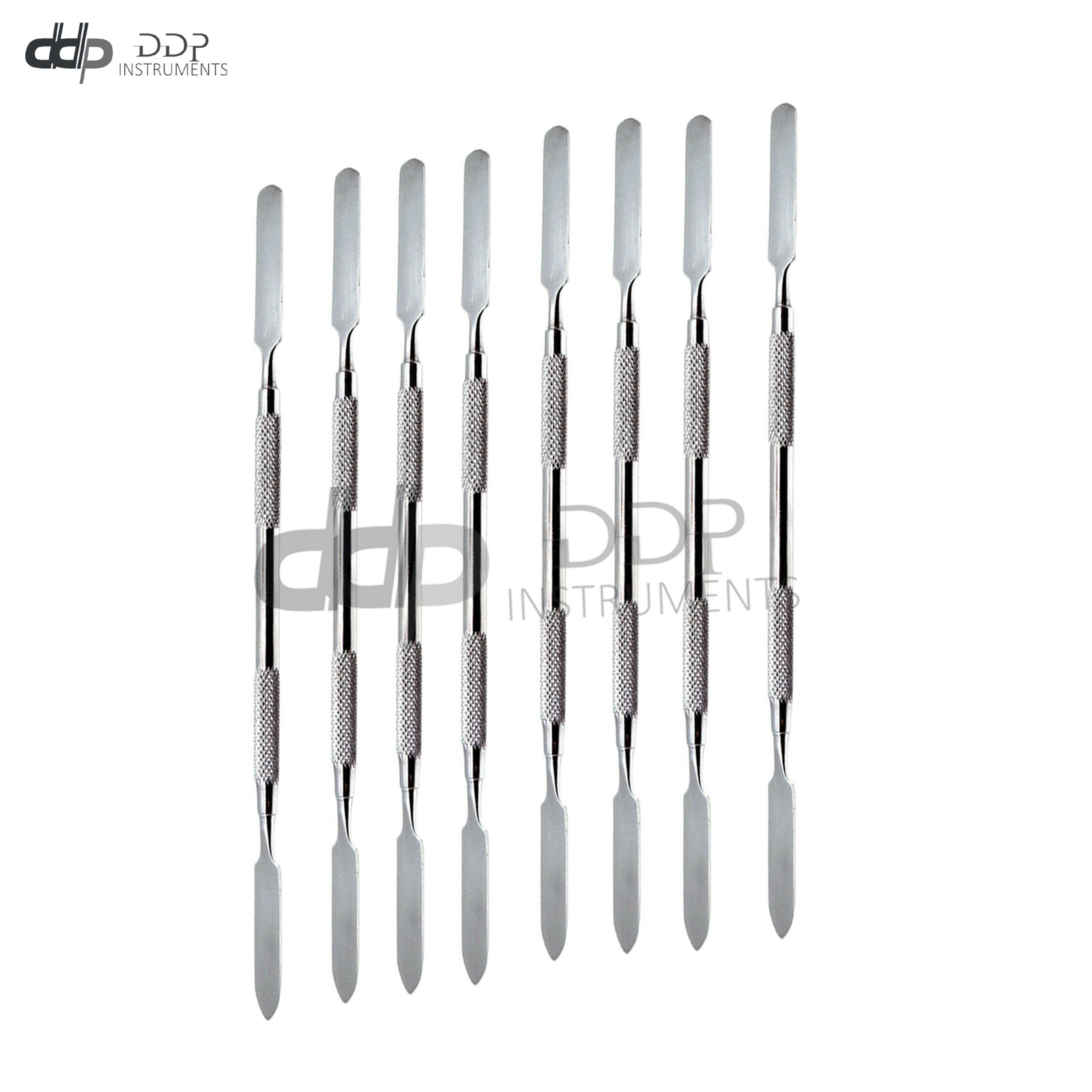 8 Pcs Dental Cement /Wax Spatulas Double Ended Mixing Scraper Stainless Steel