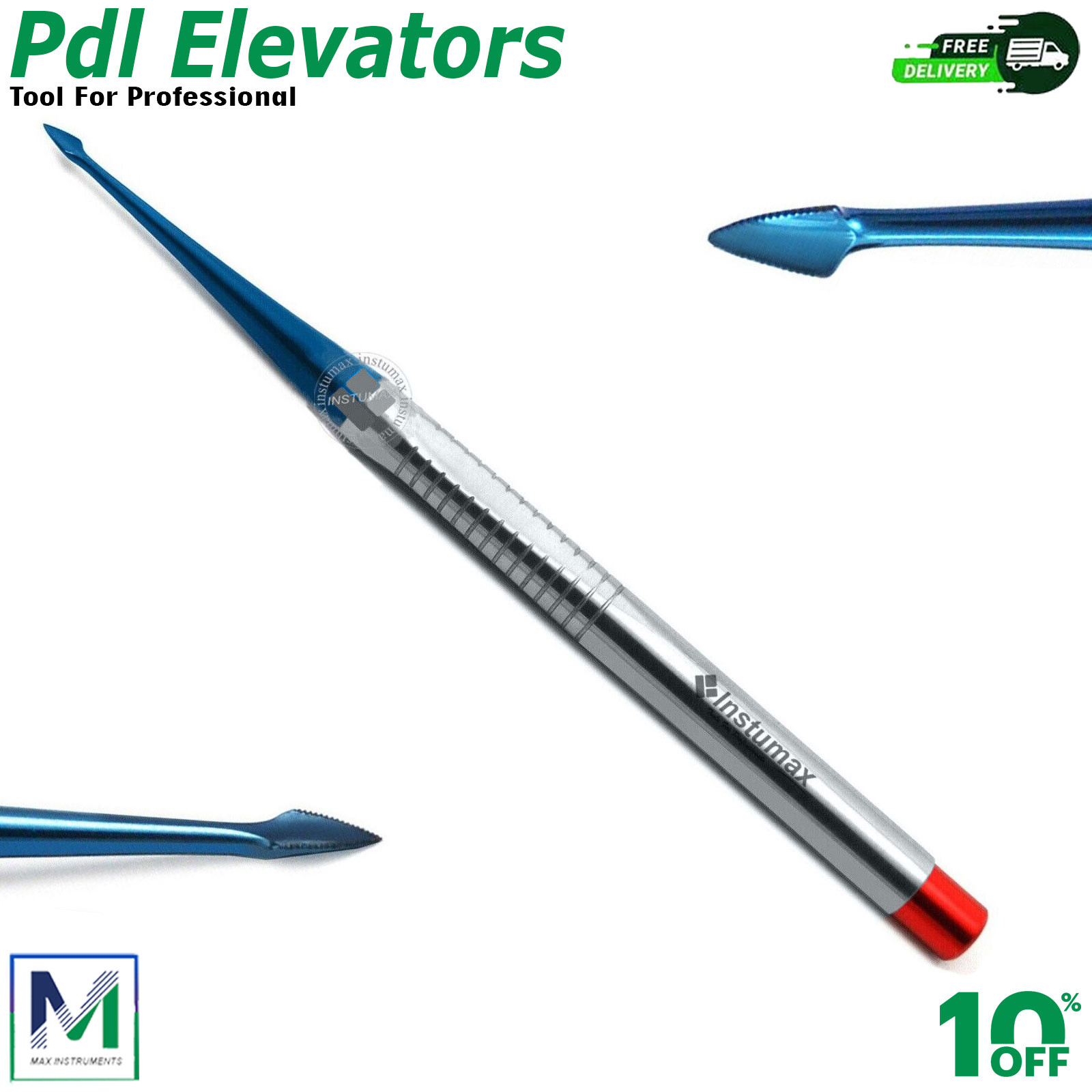 Dental Luxating Elevators 8PCS Periotome Luxation Root Extracting Extraction Kit