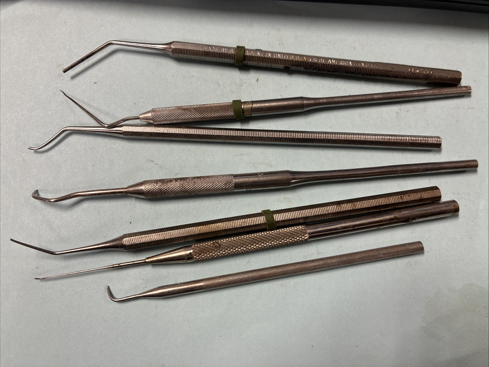 7 Mixed Stainless Steel Professional Dental Pick Tools USA *NOT FOR DENTAL USE*