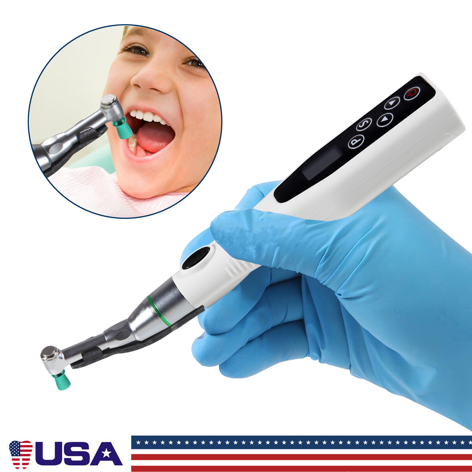 NSK Dental Hygiene Prophy Handpiece LED Motor 4:1 Reciprocating 360°Swivel