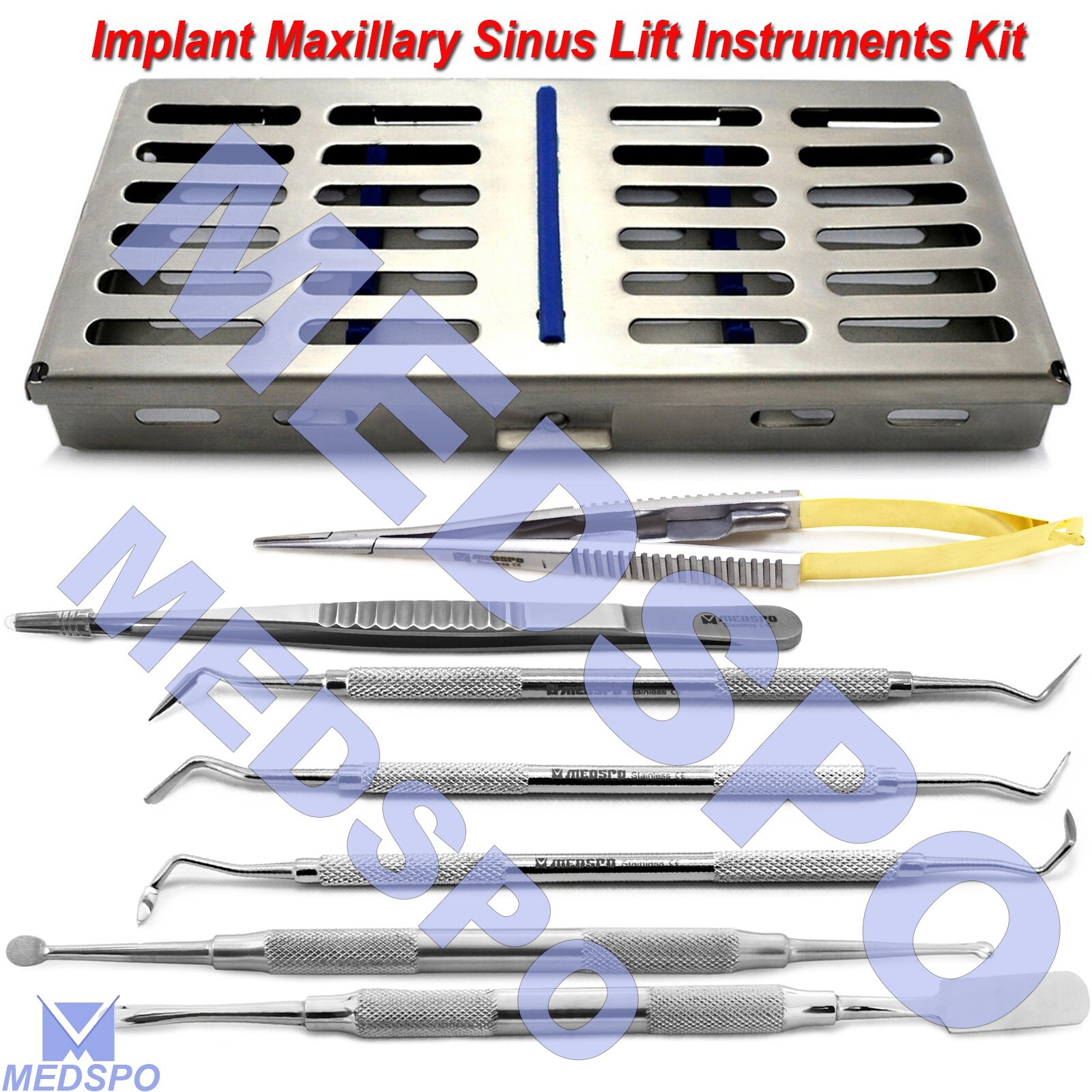 Implant Maxillary Sinus Lift Instruments Kit Periosteal Elevator