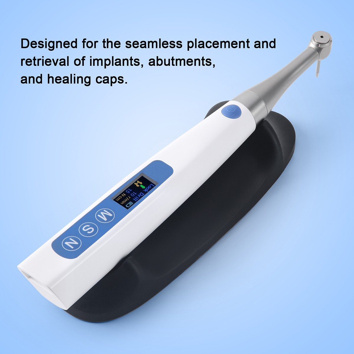 Dental Wireless Implant Electric Torque Wrench Handpiece Tool Driver 360° Rotate