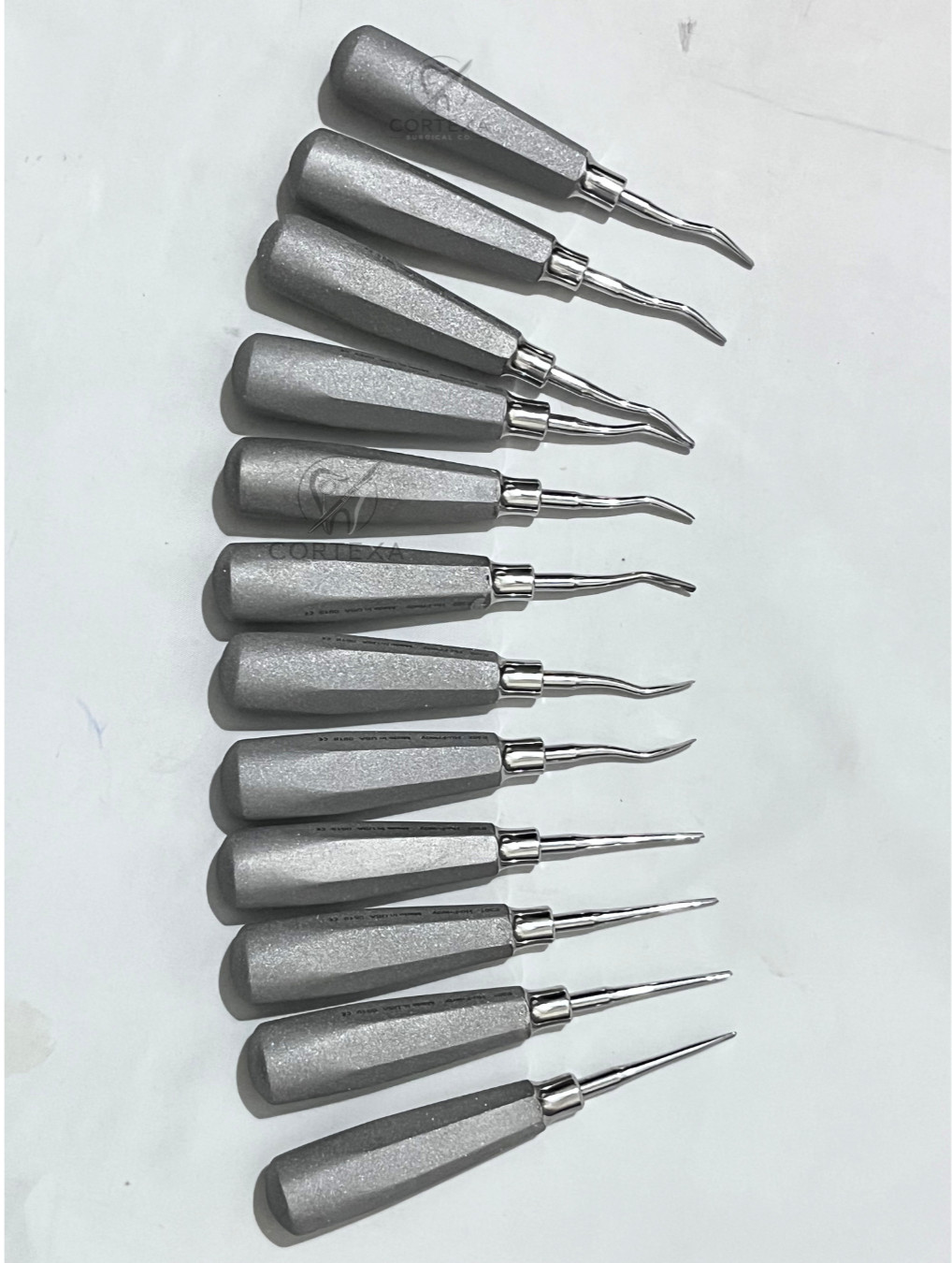 HU-Friedy Apexo Elevators E301 E302 E303 Dental Extraction Set Lot of 12 pcs