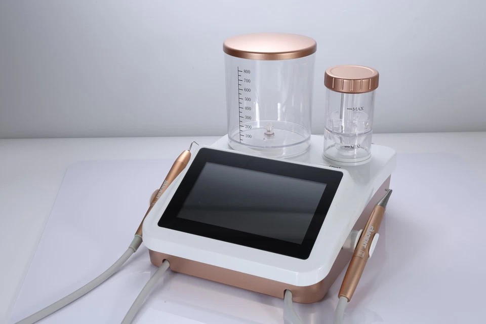 LED Ultrasonic Scaler Tips Air Polisher 2in1 Perio Surgery Therapy System Dental
