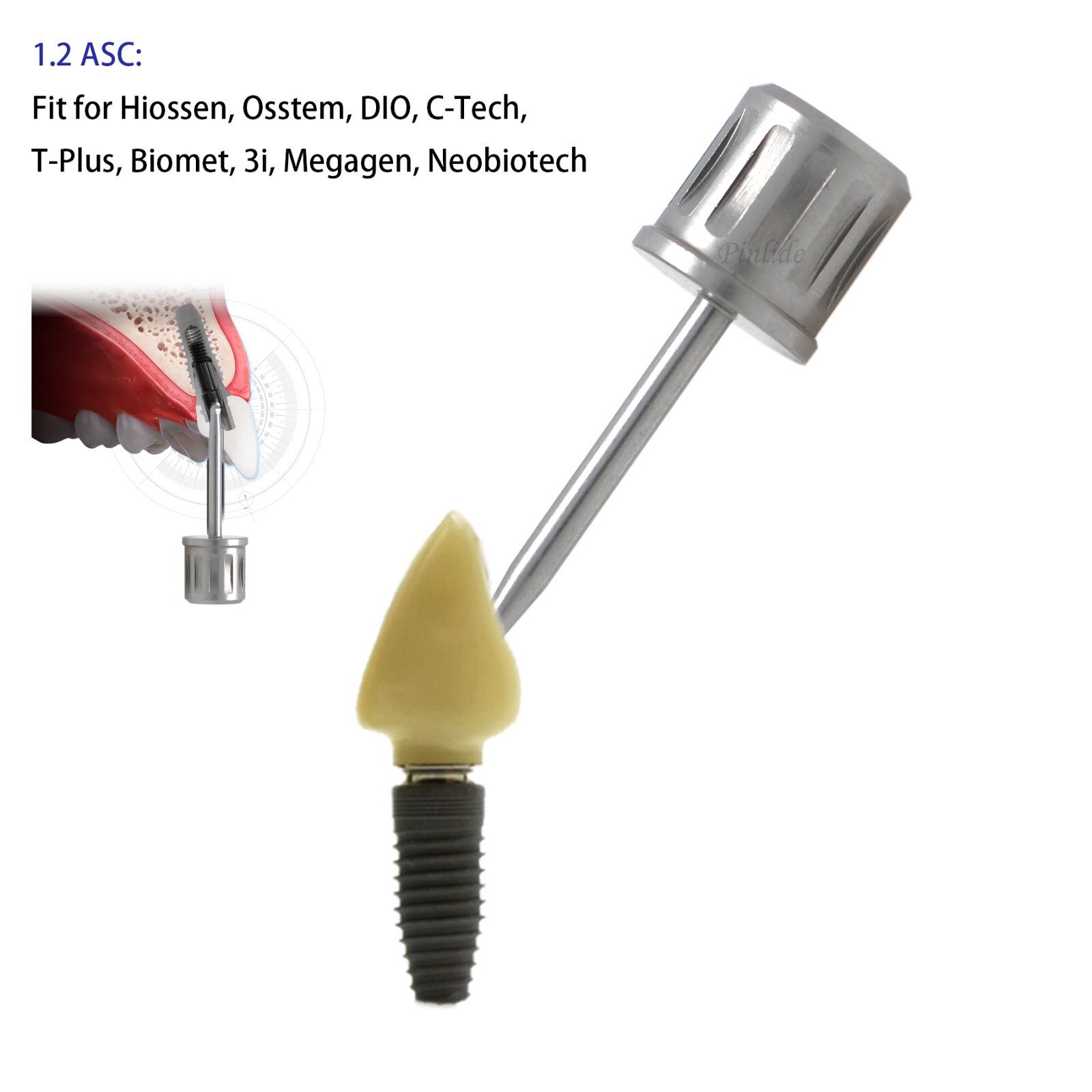 Dental Angulated Screw Channel Driver ASC Driver Hiossen 3i Nobel MIS Astra