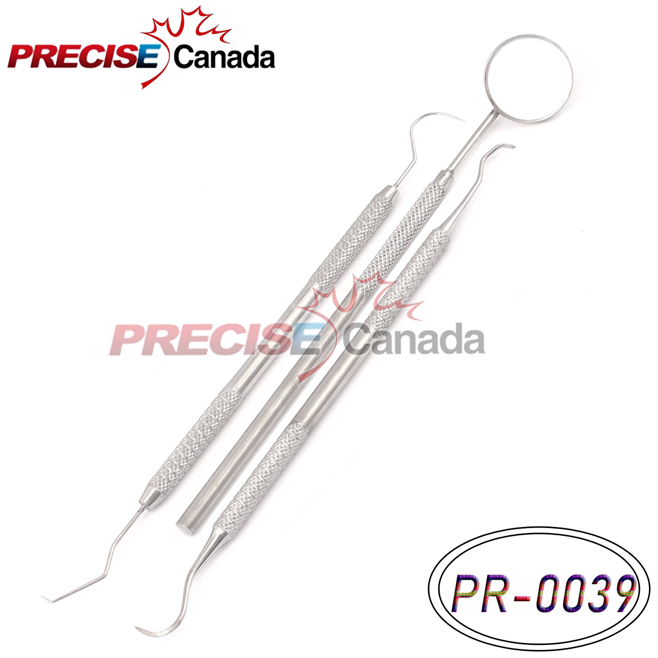 Dentist Dental Mouth Mirror and Sickle Scaler Hygiene Examination PR-0039