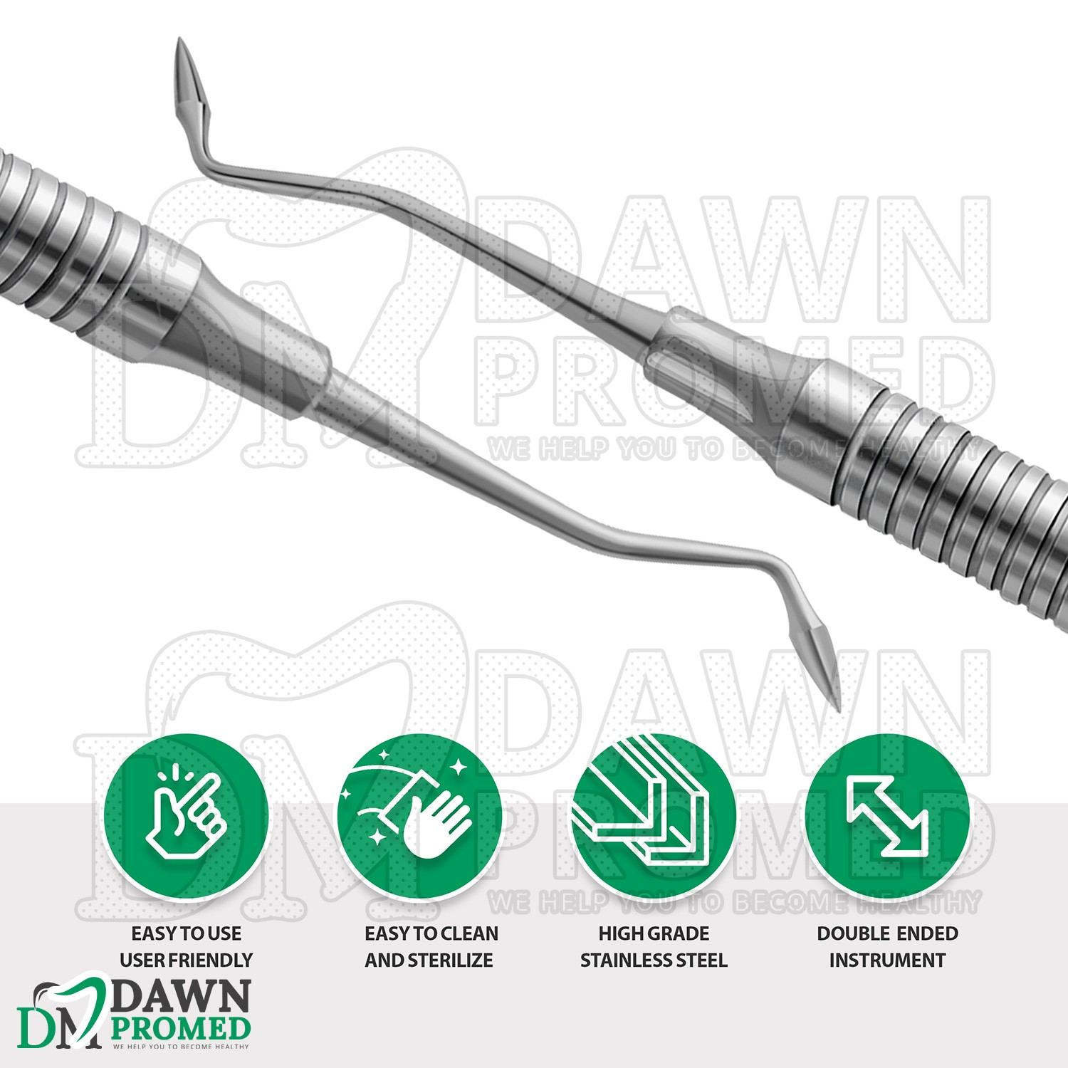 3 Pcs PK Thomas #3 Modeling Carver D-E Restorative Dental Instruments Set