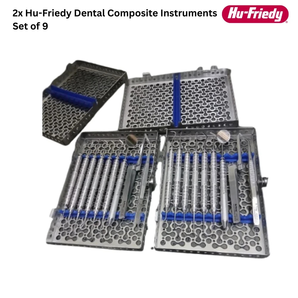2x Hu-Friedy Dental Composite Instruments Set of 9 PCS with Sterilization…