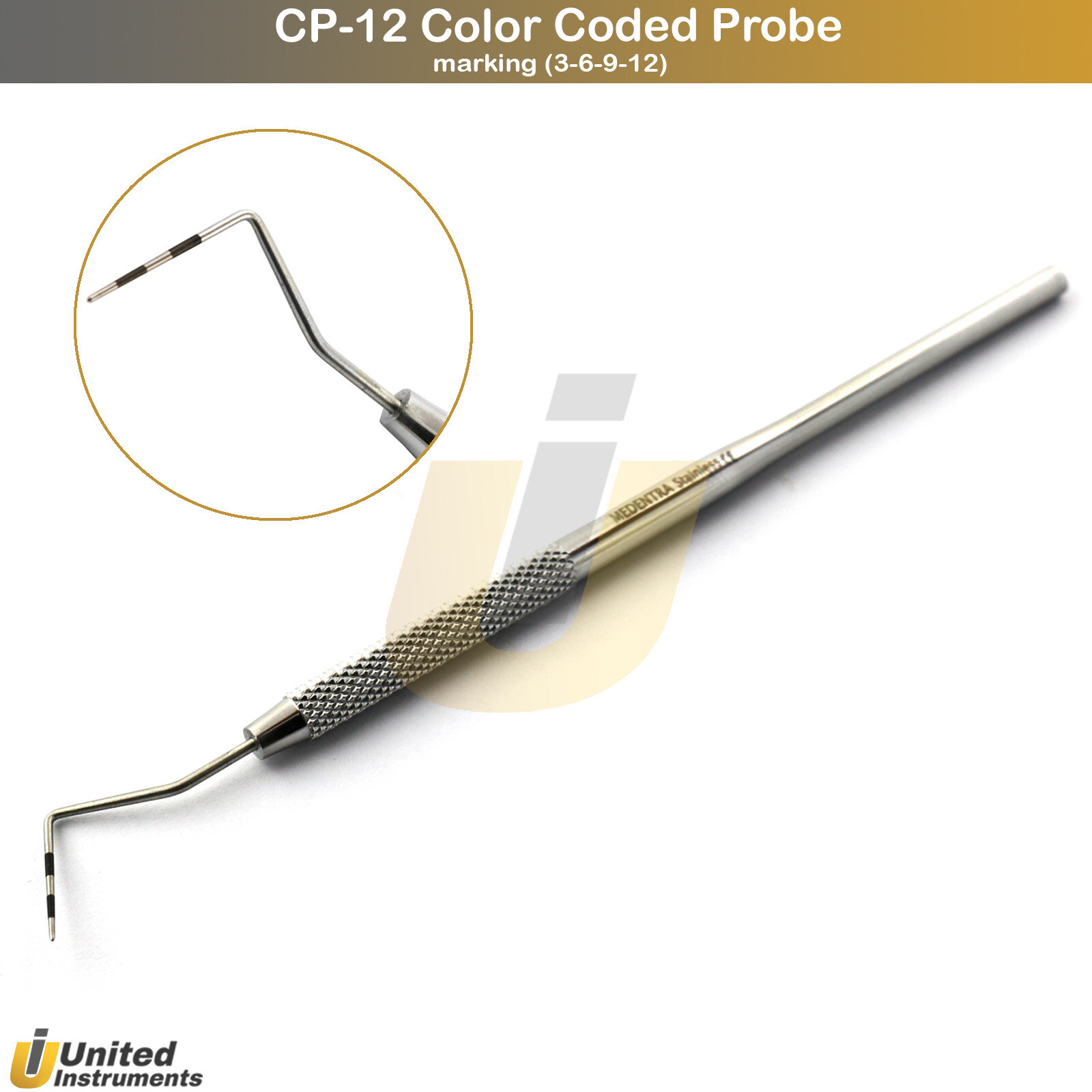 Periodontal CP-12 Screening Probe Dental William Marking Examination Probes CE