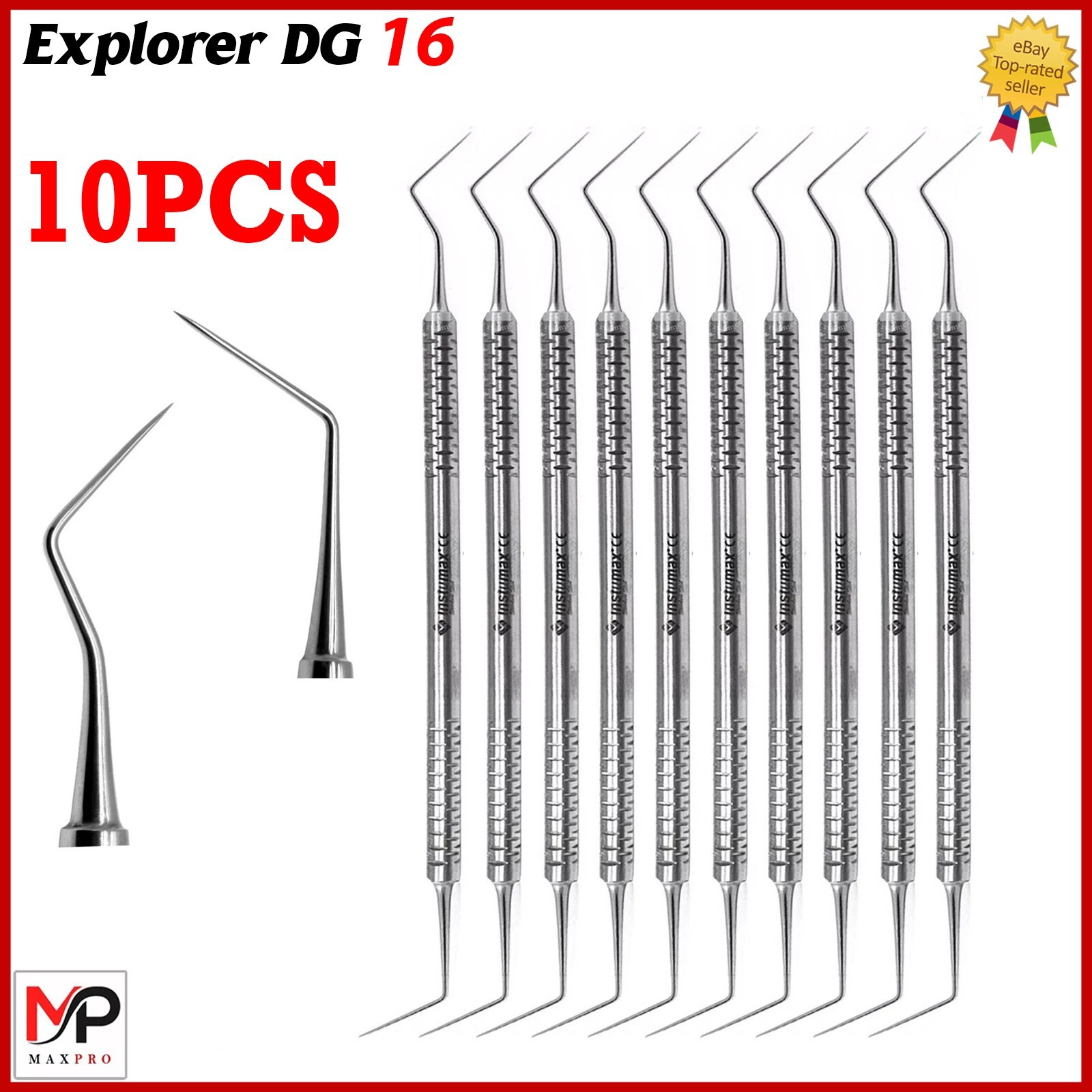 Dental Explorer DG-16 Endodontic Diagnostic Probe | Hollow Handle Surgical Grade