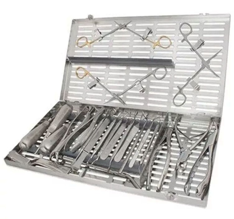 Oral Surgery Kit 24 Units Instruments with Extra Large Cassette Surgical instrum