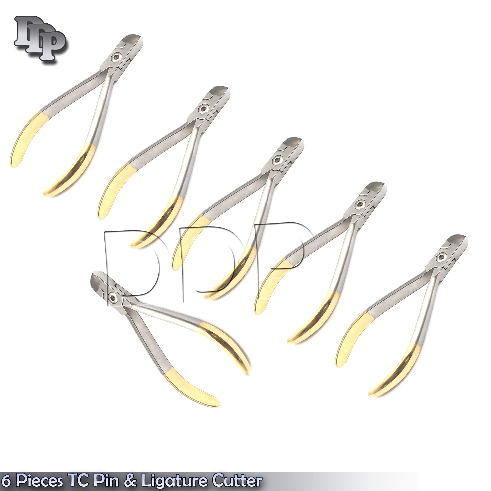6 Pieces TC Pin & Ligature Cutter Soft Wire Cutter With Tip Orthodontic