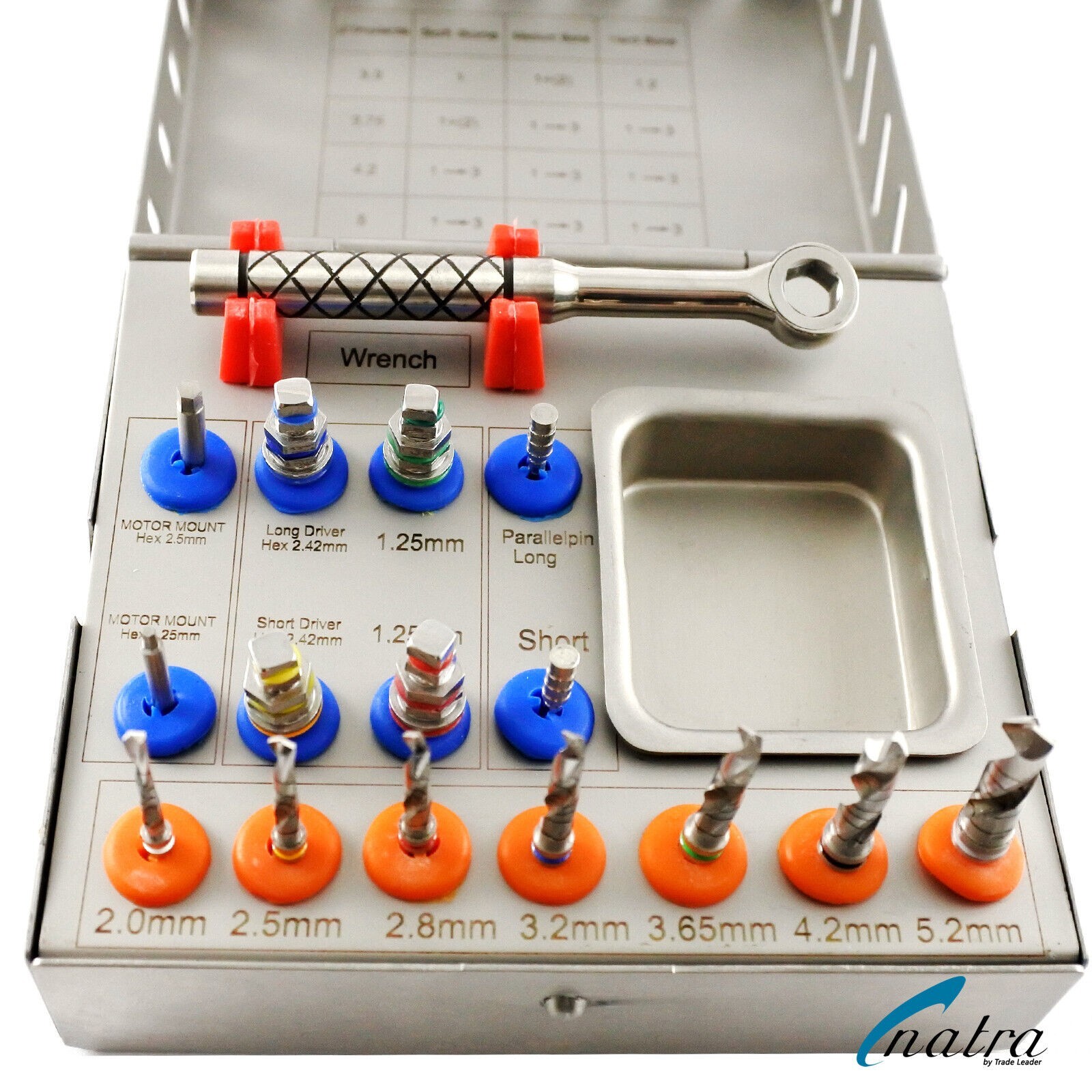 Dental Surgical Drills Kit / Drivers / Implants Surgical Instruments CE 16 Pcs