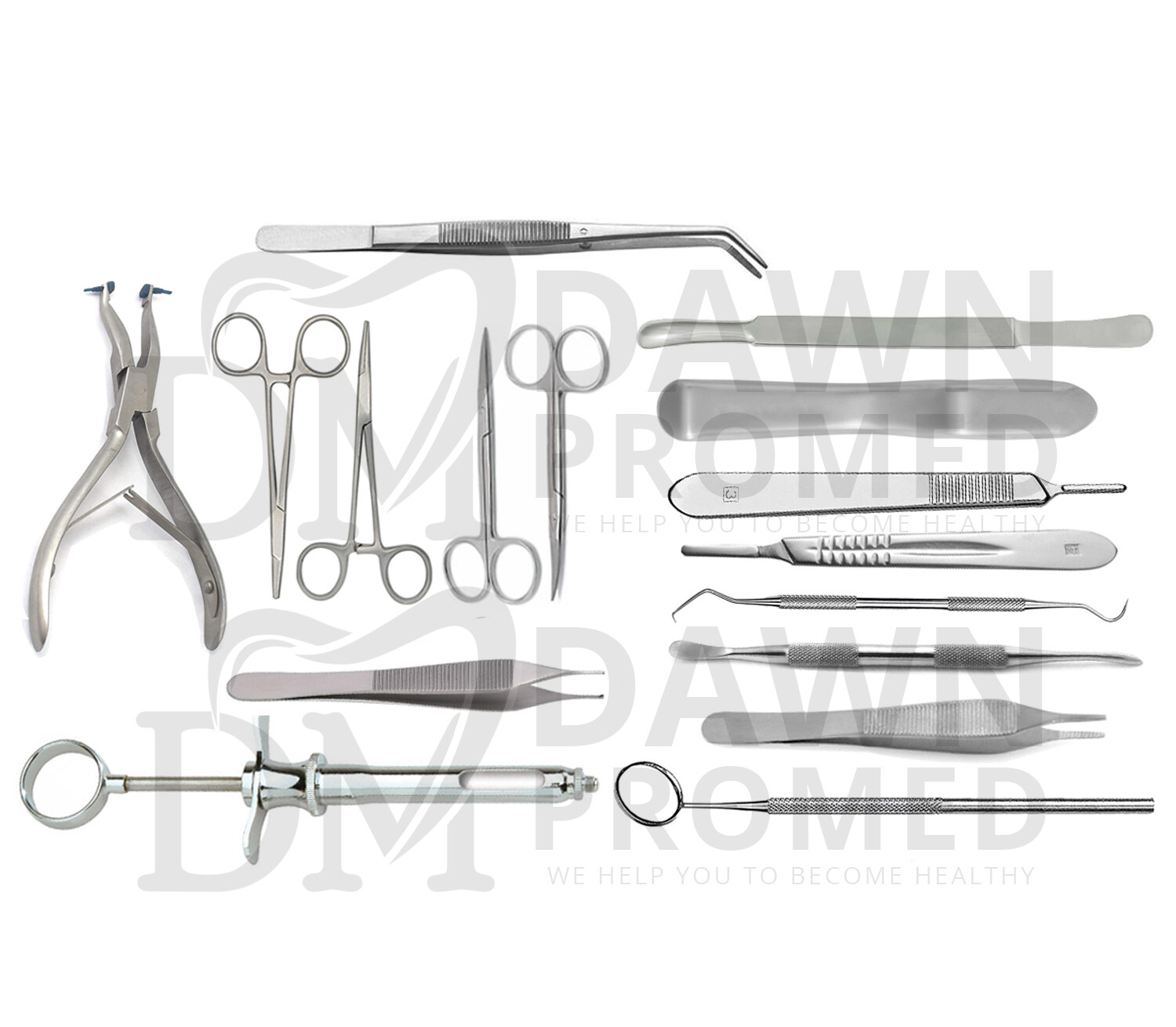 German Grade 140 Pcs Oral Dental Surgery Extracting Elevator Forceps & Blade Set