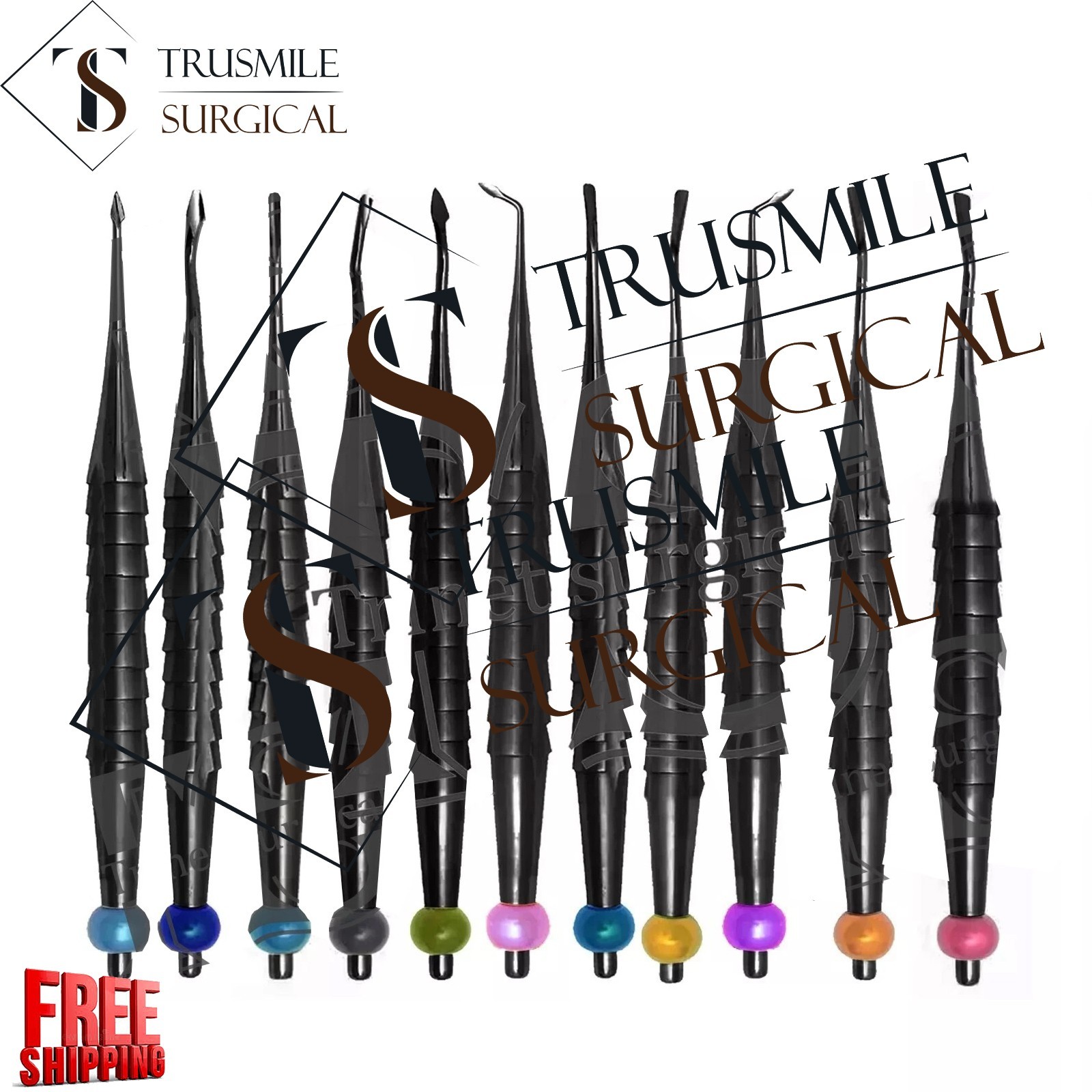 11pcs PDL Root Elevator Proximator Luxating Spade Dental Instruments free ship