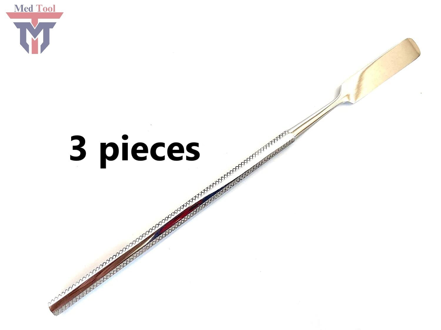 3 Pcs Cement Spatulas S.Ended Dental Instruments Stainless Steel German Grade