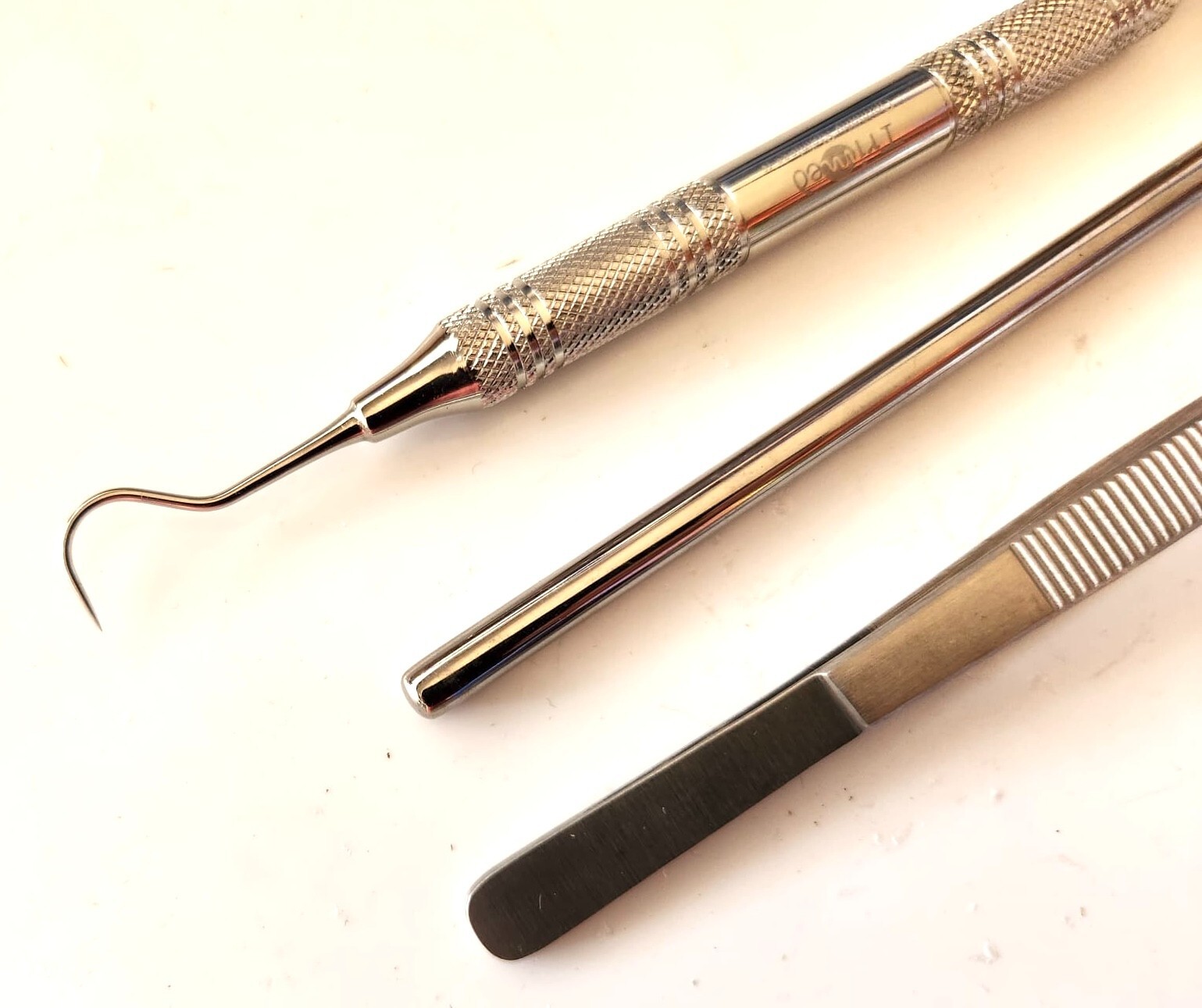 3 pieces Basic Dental Instruments Set Mirror Explorer