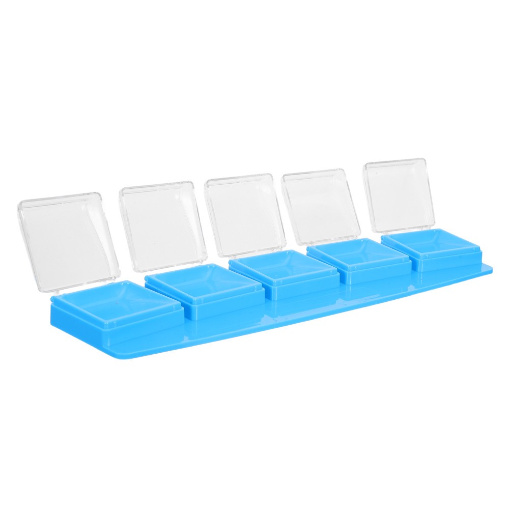 Compact Dental Lab Accessory Mixing Dish Reusable Plastic Tray Sky Blue