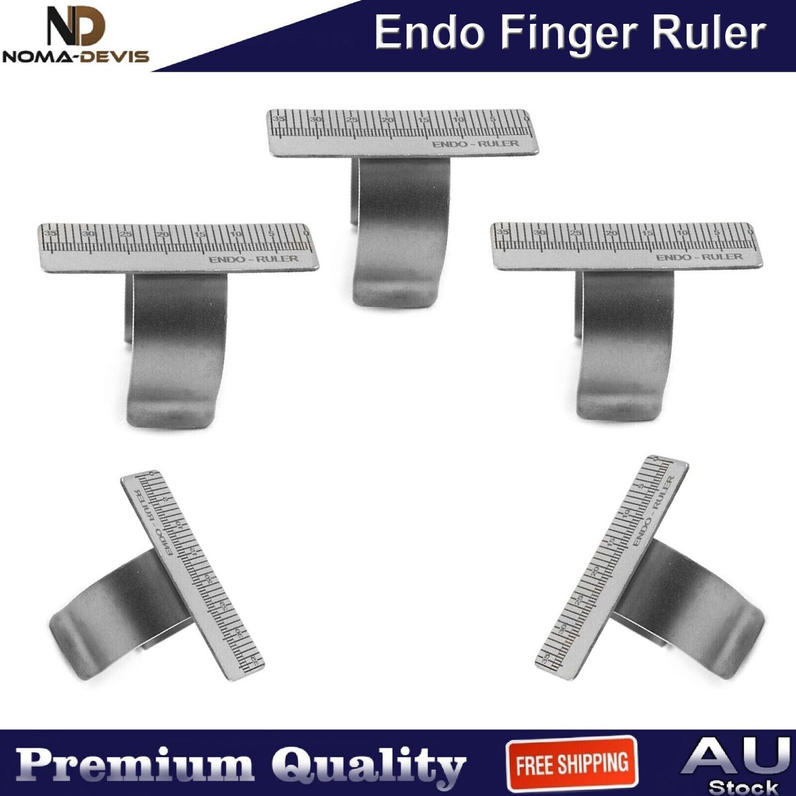 Endo Gauge Finger Ruler Gauge Measure Scale Root Canal Dental Instruments CE