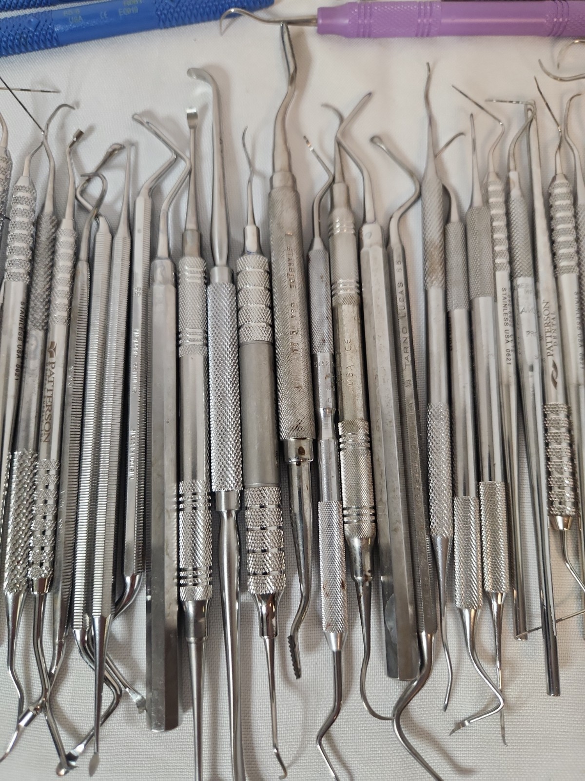 Lot Of 73 Dental Hygiene Instruments Scalers,probes,etc. Assorted Manufacturers